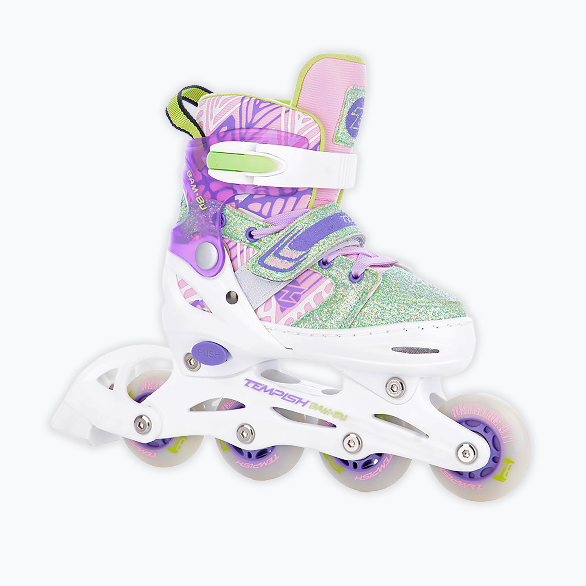 Детски ролери Tempish Bam-Bu Flash white/pink