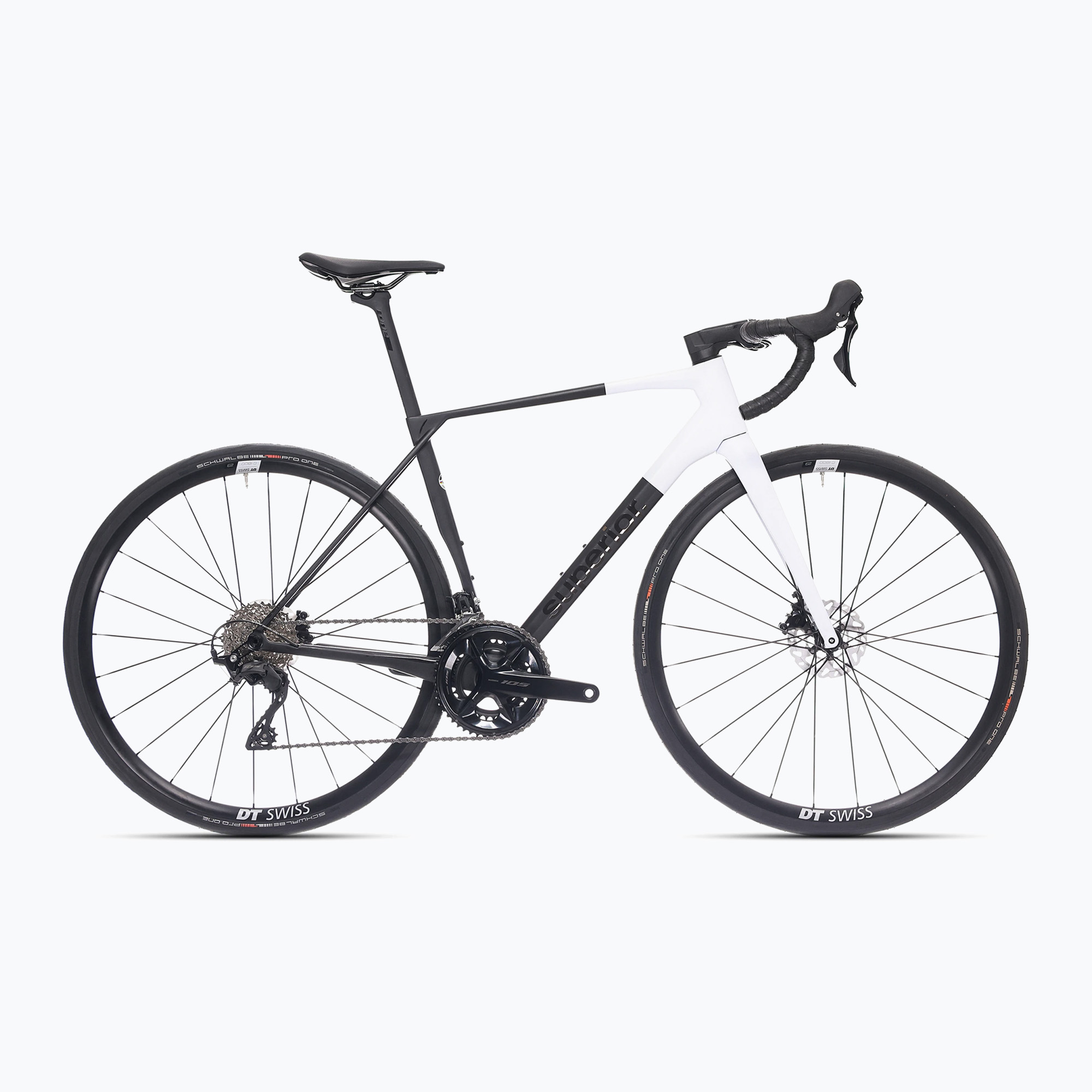 Cestný bicykel Superior X-ROAD 9.3 GF matný karbón/biela (X-ROAD 9.3 GF 801.2024.28038)