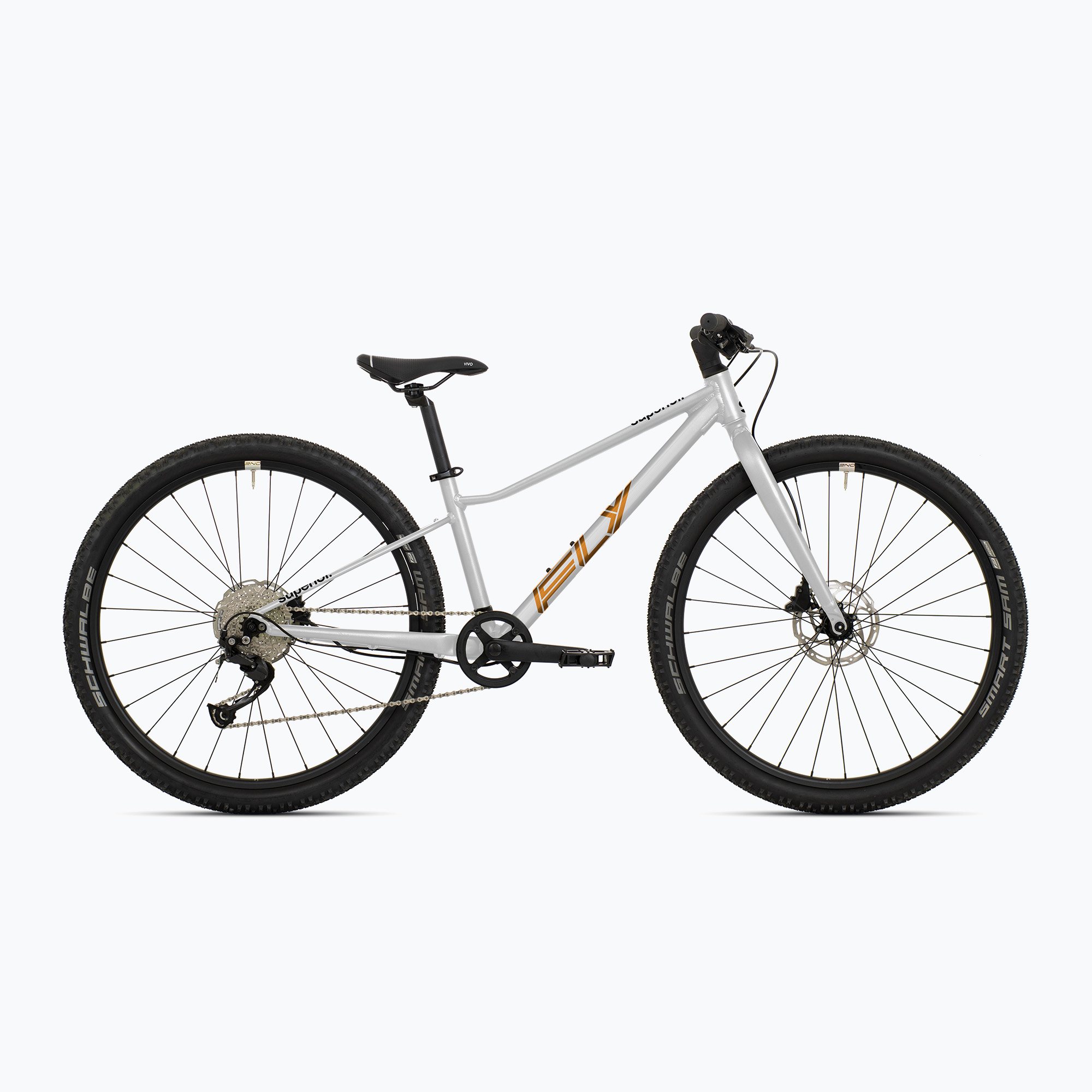 Bicykel junior Superior F.L.Y. 27 matte silver (F.L.Y. 27 801.2025.27018)