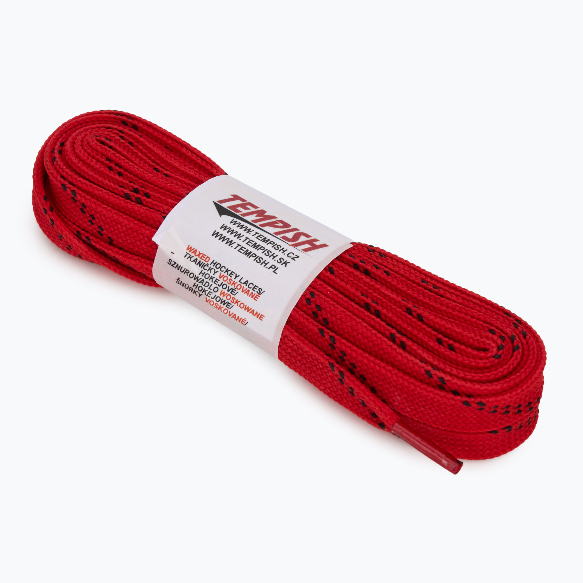 Lacci per pattini Tempish Hockey Waxed red (240 cm) (Hockey Waxed 131000243-300RED)