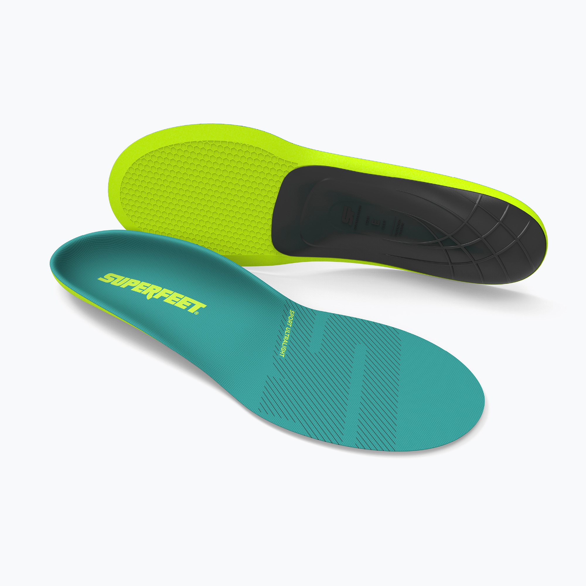 Branțuri pentru încălțăminte Superfeet Sport Ultralight porcelain green