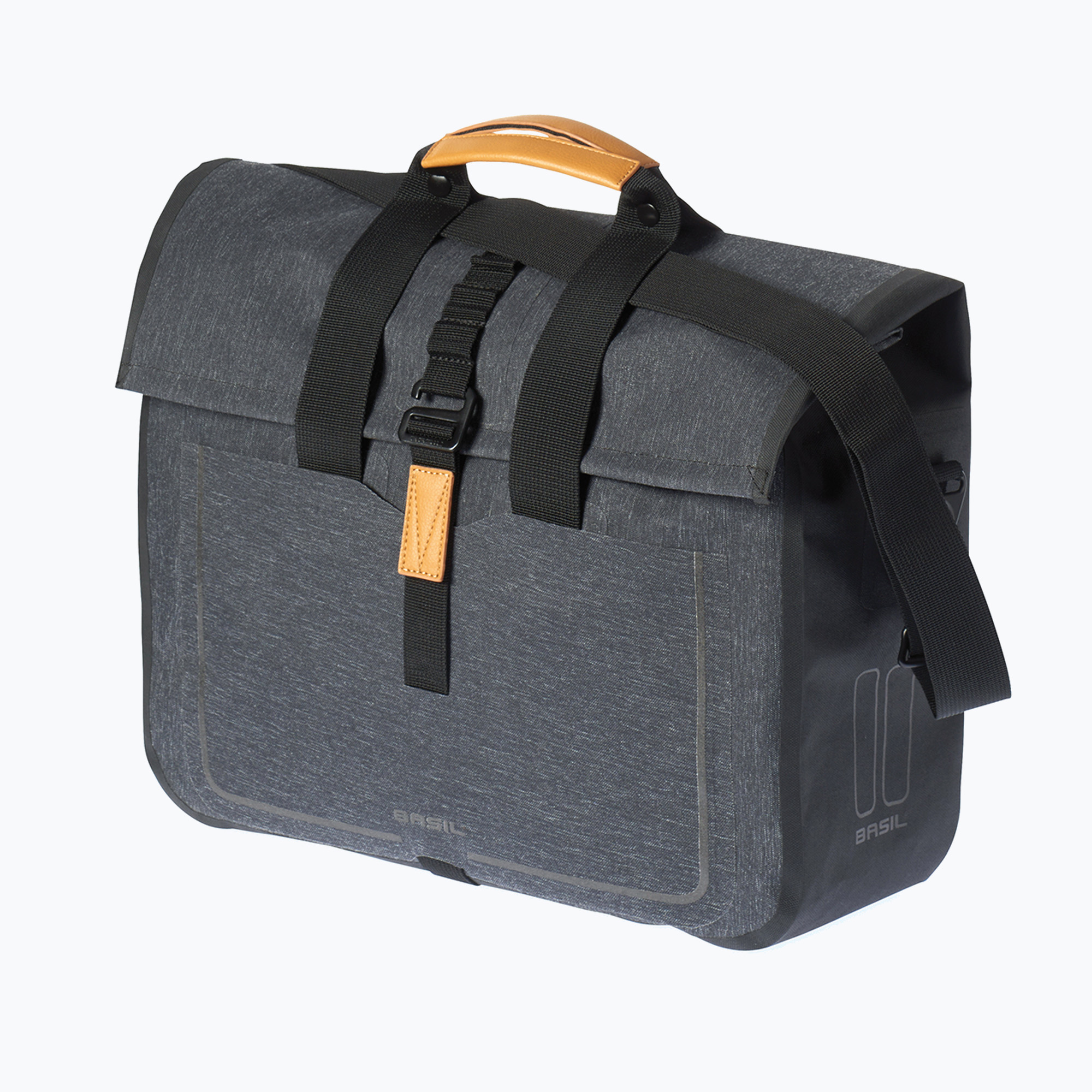 Taška na bicykel na zadný nosič Basil Urban Dry Busy 20 l charcoal melee (Urban Dry Busines Bag B-17661)