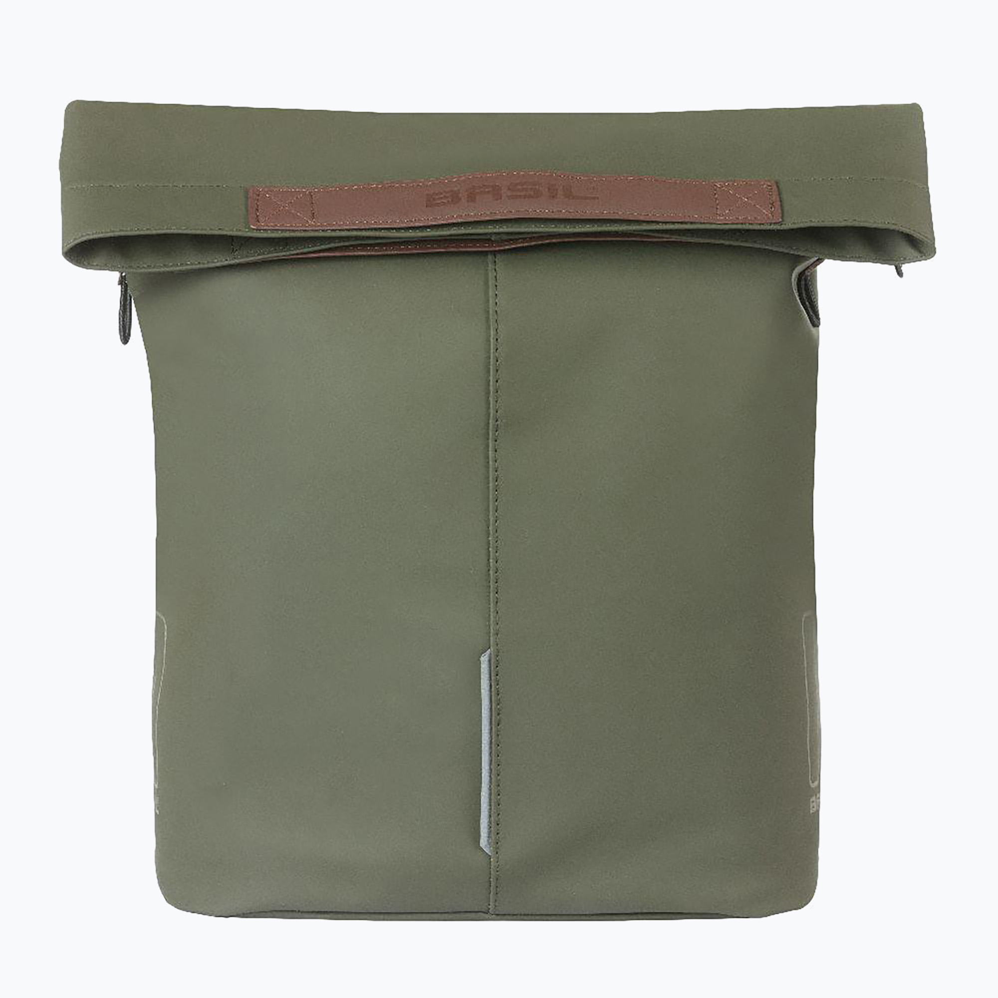 Taška na bicykel na zadný nosič Basil City Shopper Vegan Leather 16 l moss green