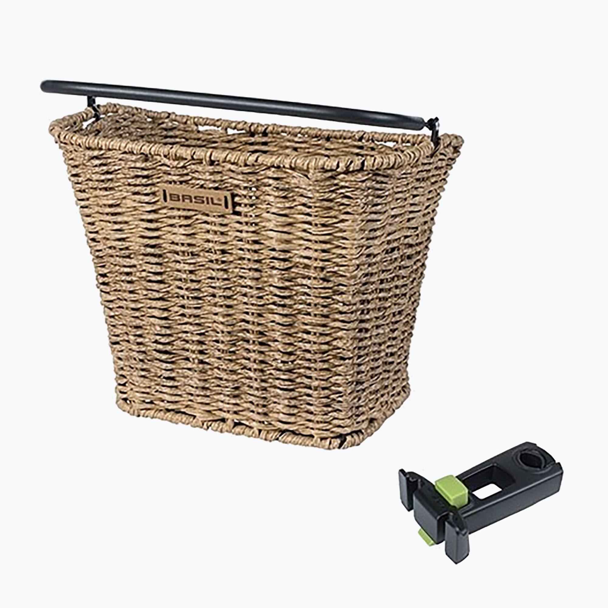 Predný košík na bicykel Basil Bremen Rattan Look KF+KF Ahead Stem Holder seagrass (Bremen Rattan Look KF+KF Ahead Stem Holder B-19041)