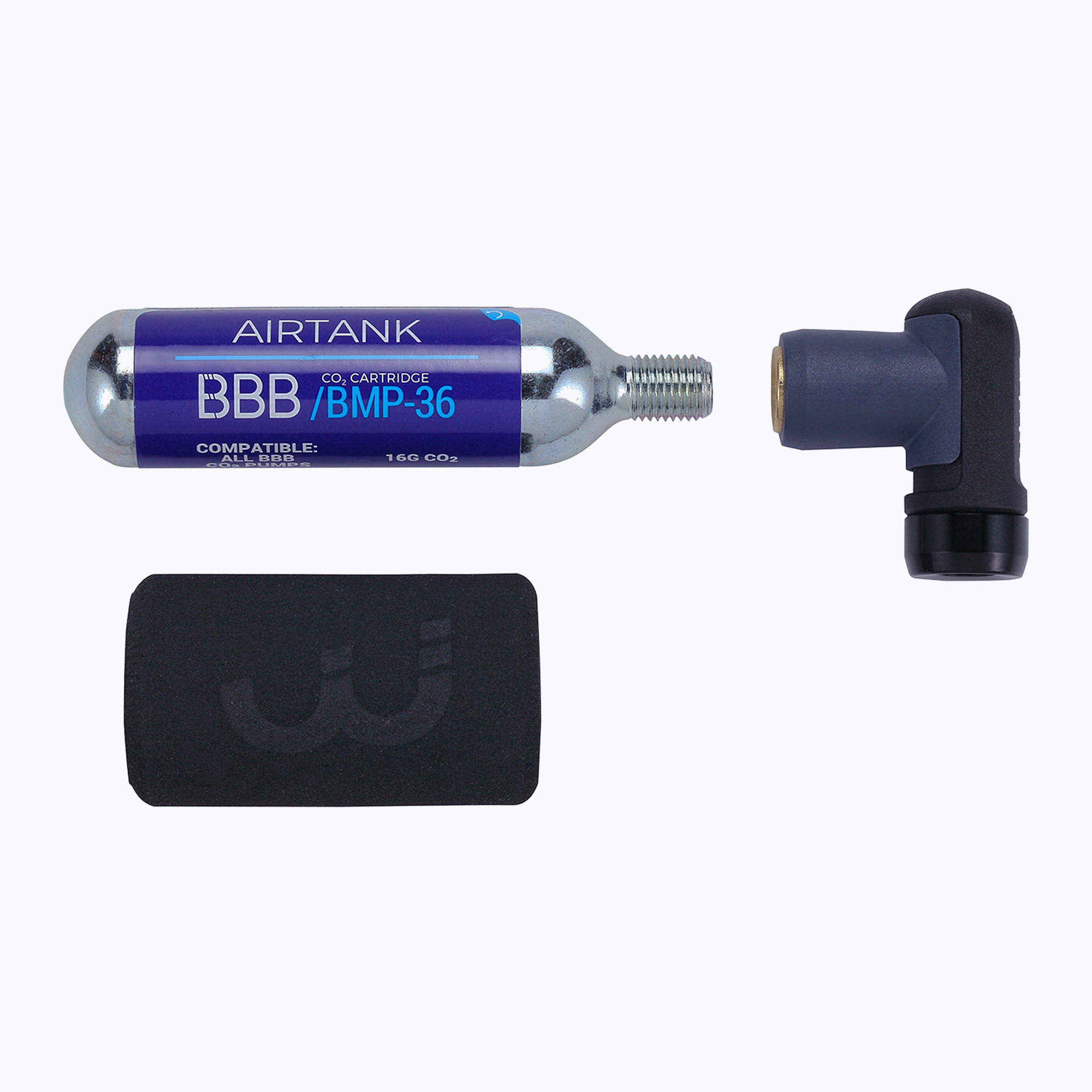 BBB Cycling Co2 AirPush помпа   1x 16g касета черна