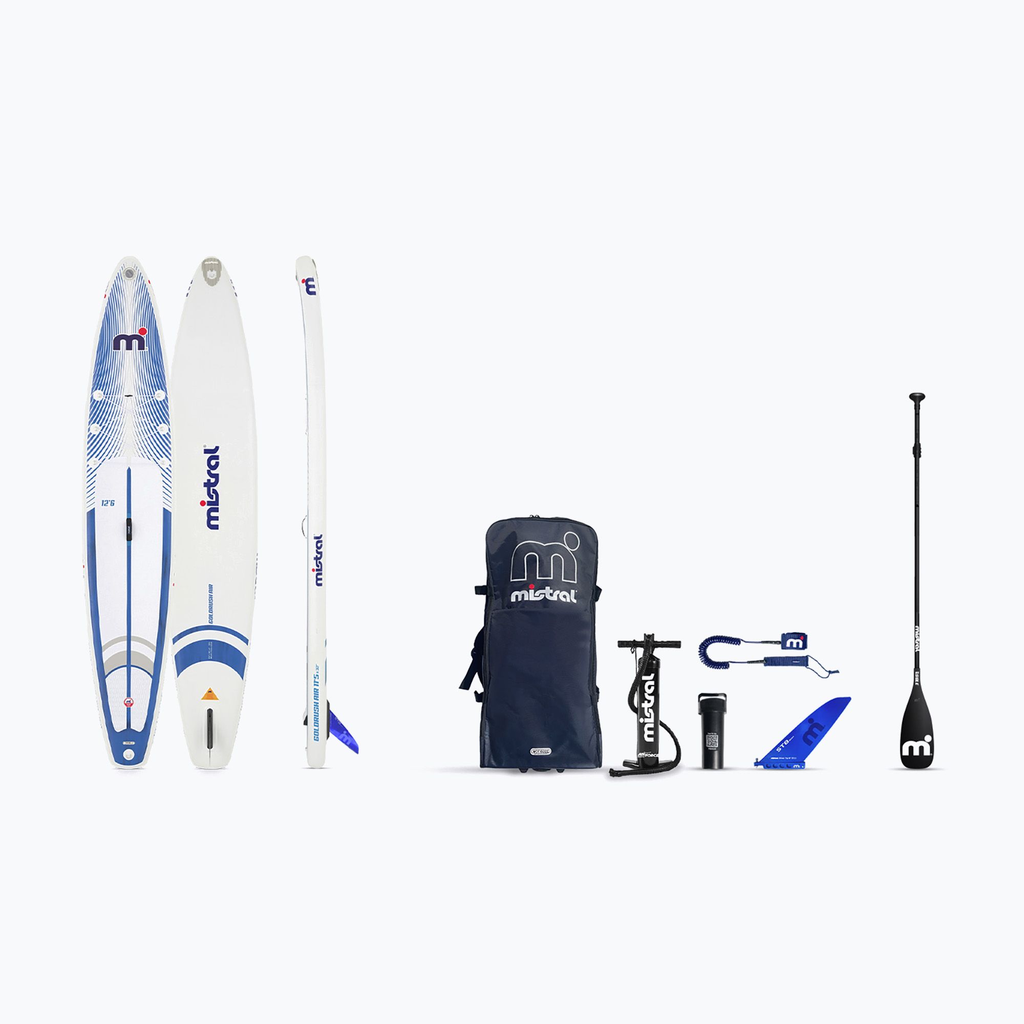 Deska SUP Mistral Gold Rush Air 12'6 white/blue 
