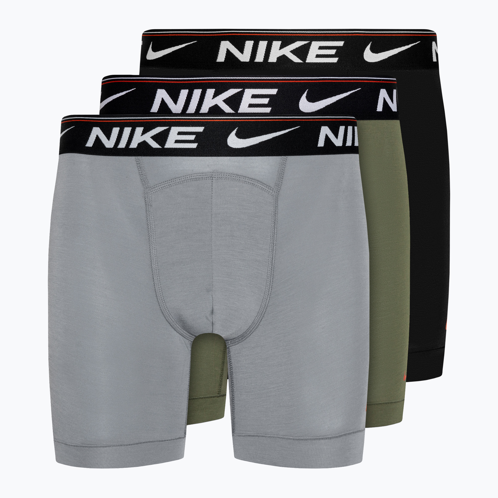 Bokserki męskie Nike Dri-FIT Ultra Comfort 3 pary cool grey/medium olive/black 