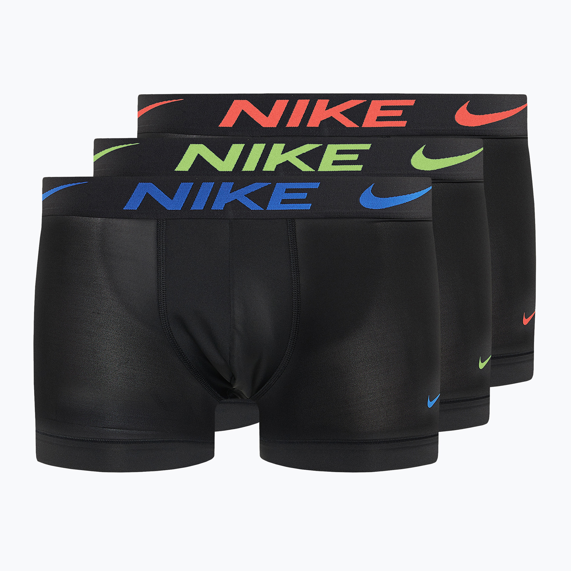 Bokserki męskie Nike Dri-Fit Essential Micro Trunk 3 pary black/hot punch/hyper royal 