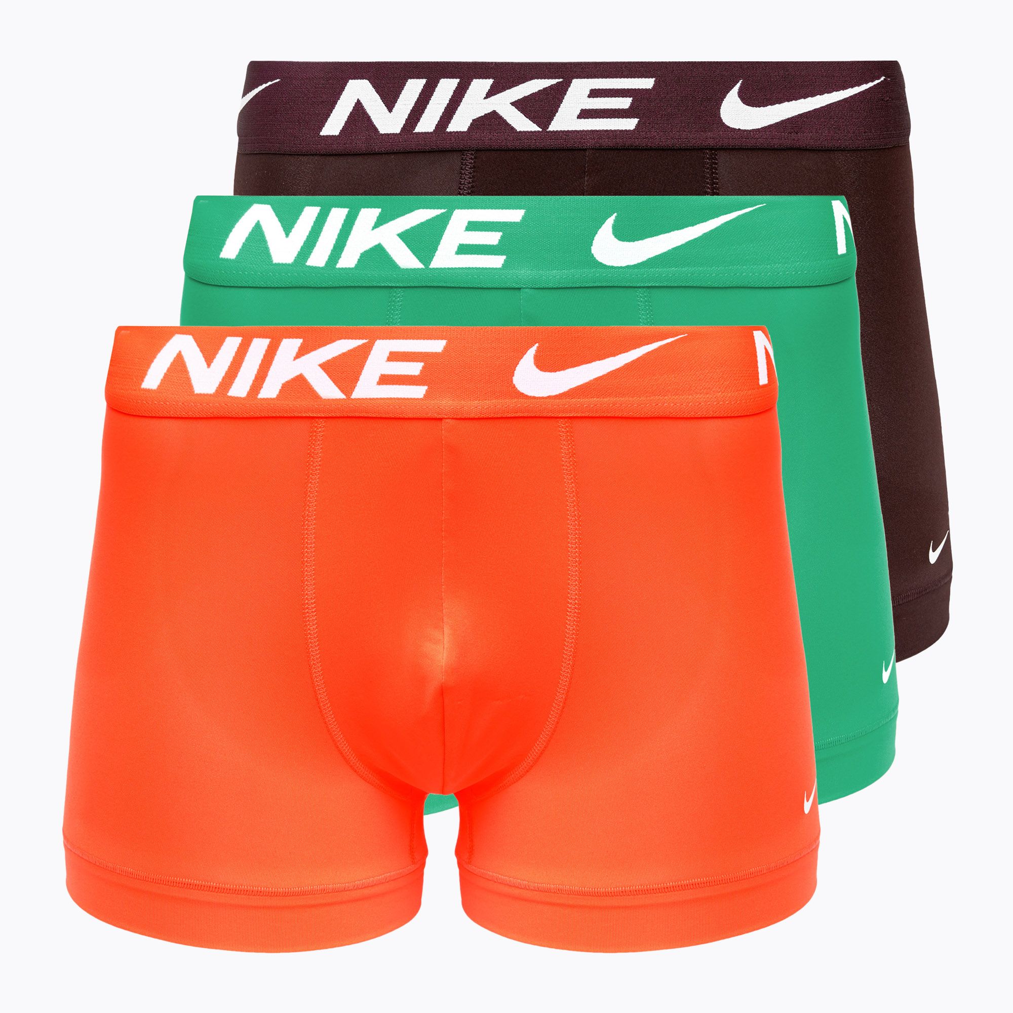 Bokserki męskie Nike Dri-Fit Essential Micro Trunk 3 pary green/hyper crimson/burgundy crush 