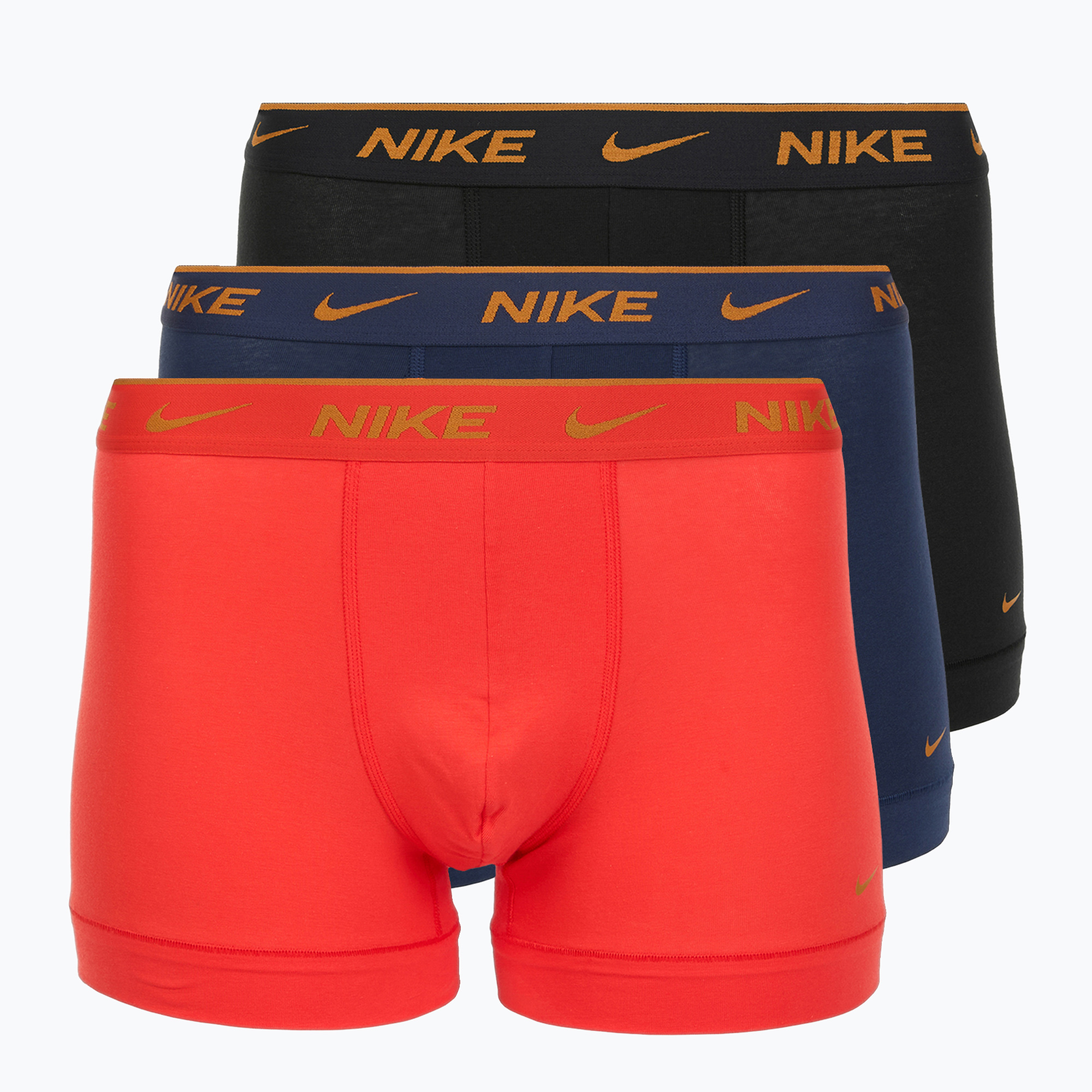 Bokserki męskie Nike Everyday Cotton Stretch Trunk 3 pary light crimson/midnight navy/black 