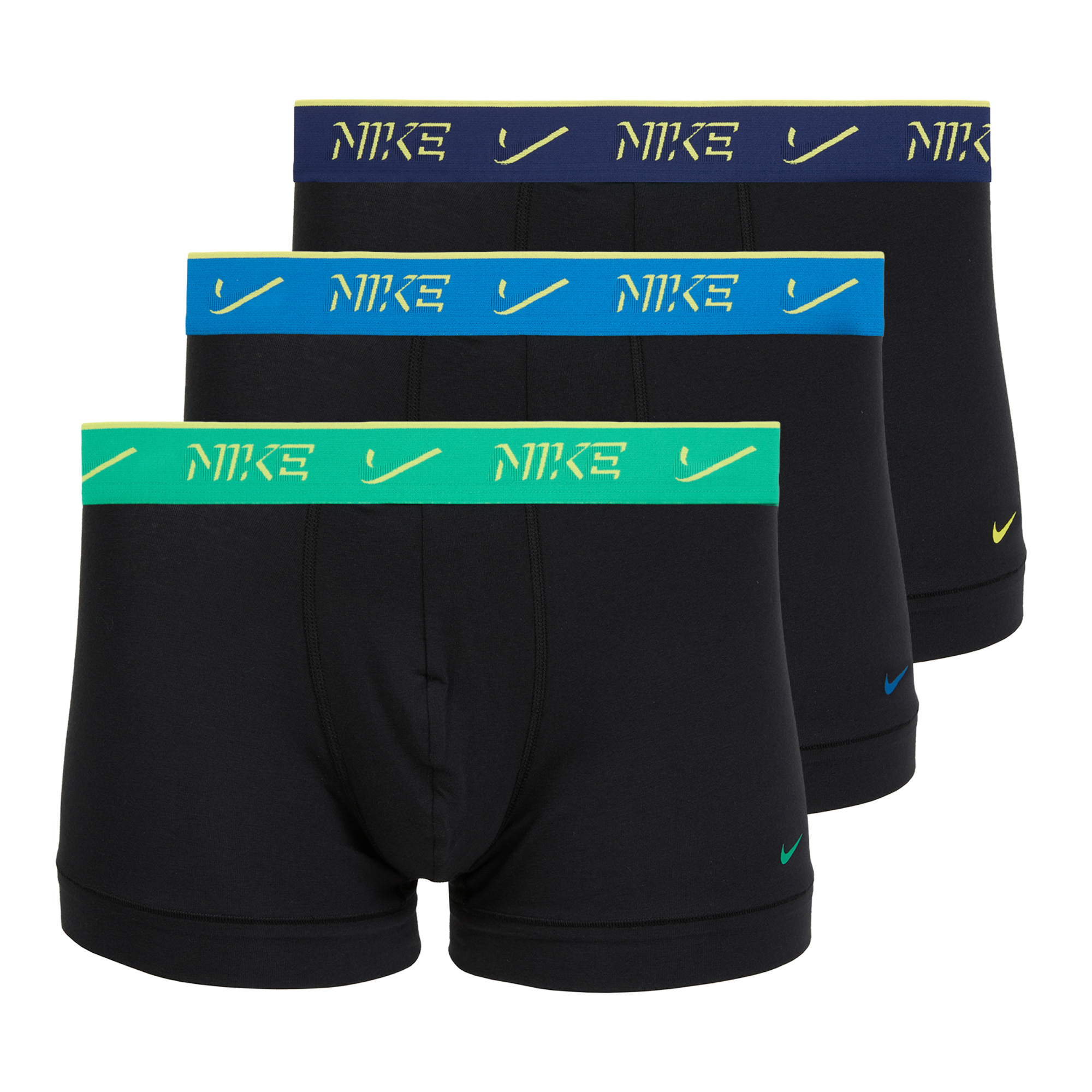 Bokserki męskie Nike Cotton Stretch Trunk 3 pary herd 