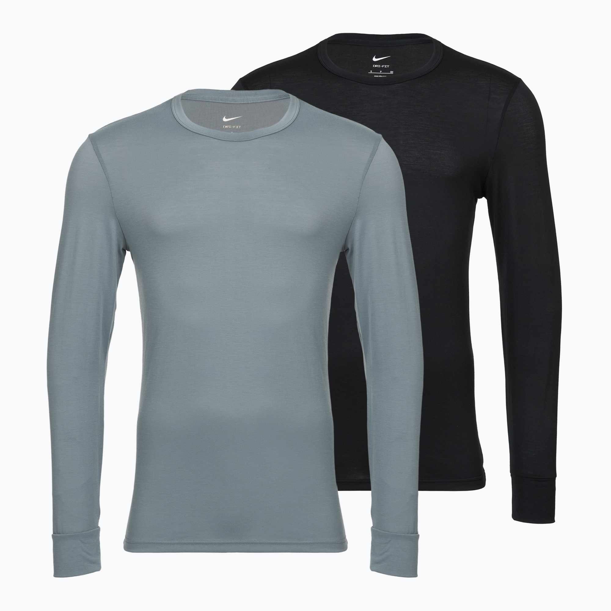 Longsleeve pentru bărbați Nike Crewneck 2 pack carbon heather