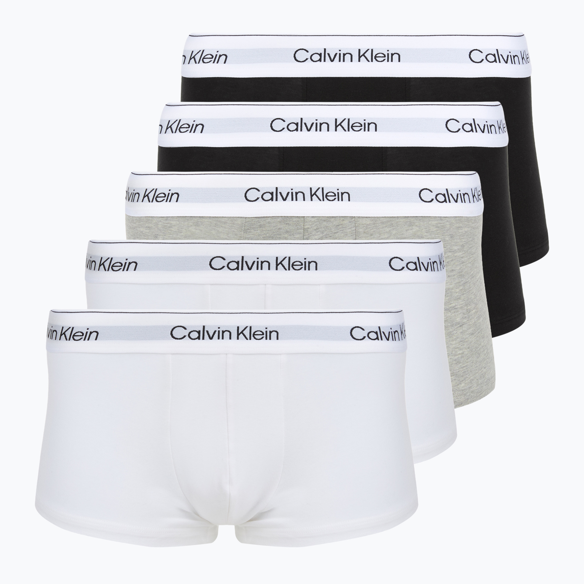 Bokserki męskie Calvin Klein LV00NB4390 Low Rise Trunk 5 par black/white/white/black/white 