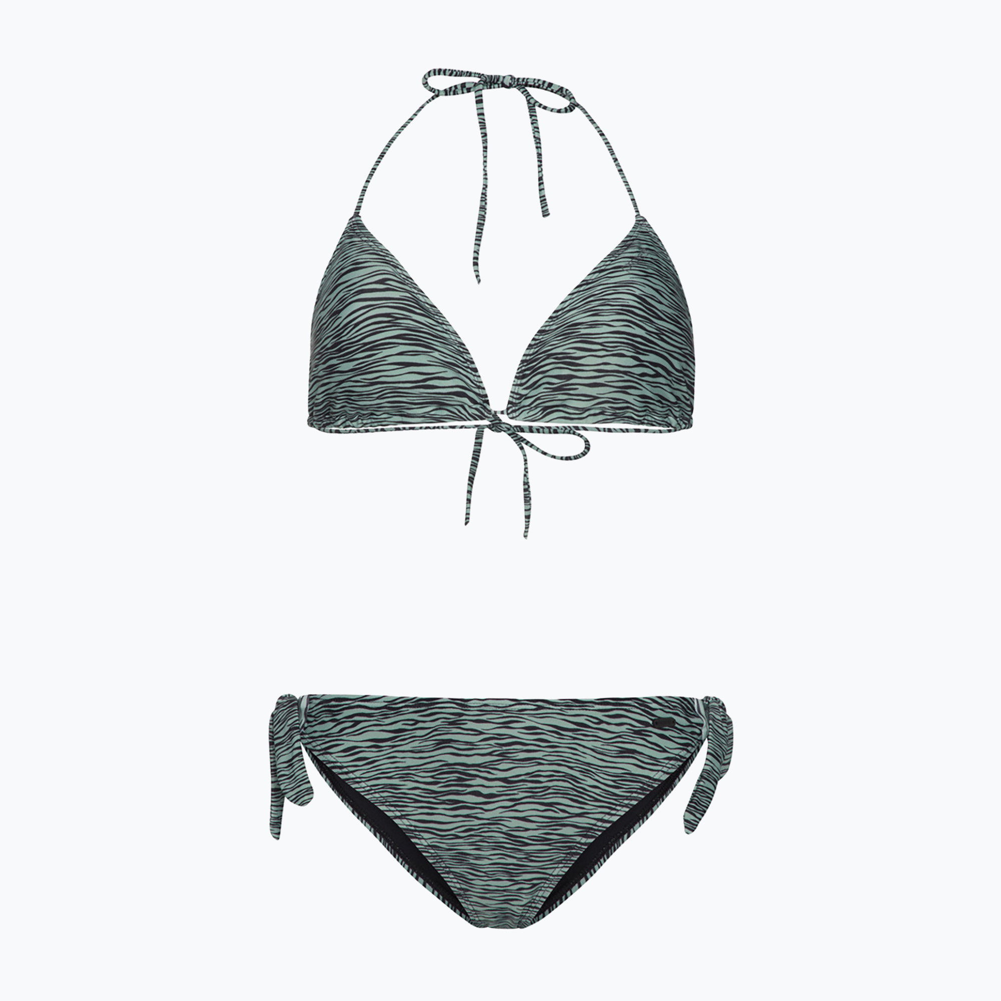 Costume da bagno due pezzi donna Protest Prtiquitos Triangle verde baygreen (XS) (Prtiquitos Triangle bikini P7619021)