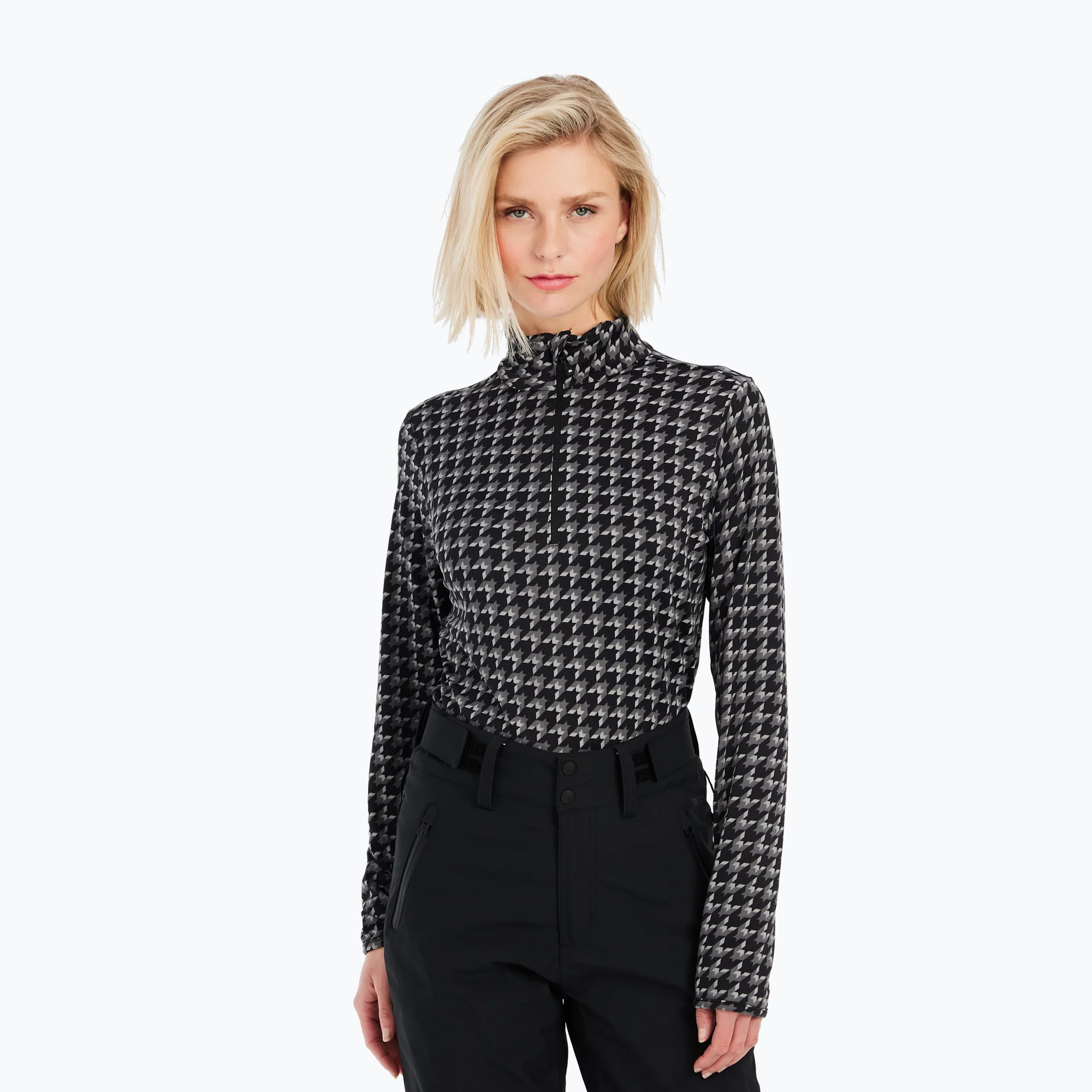 Felpa Protest Prtnoon 1/4 Zip donna nero vero (M) (Prtnoon 1/4 Zip 3610744/290)