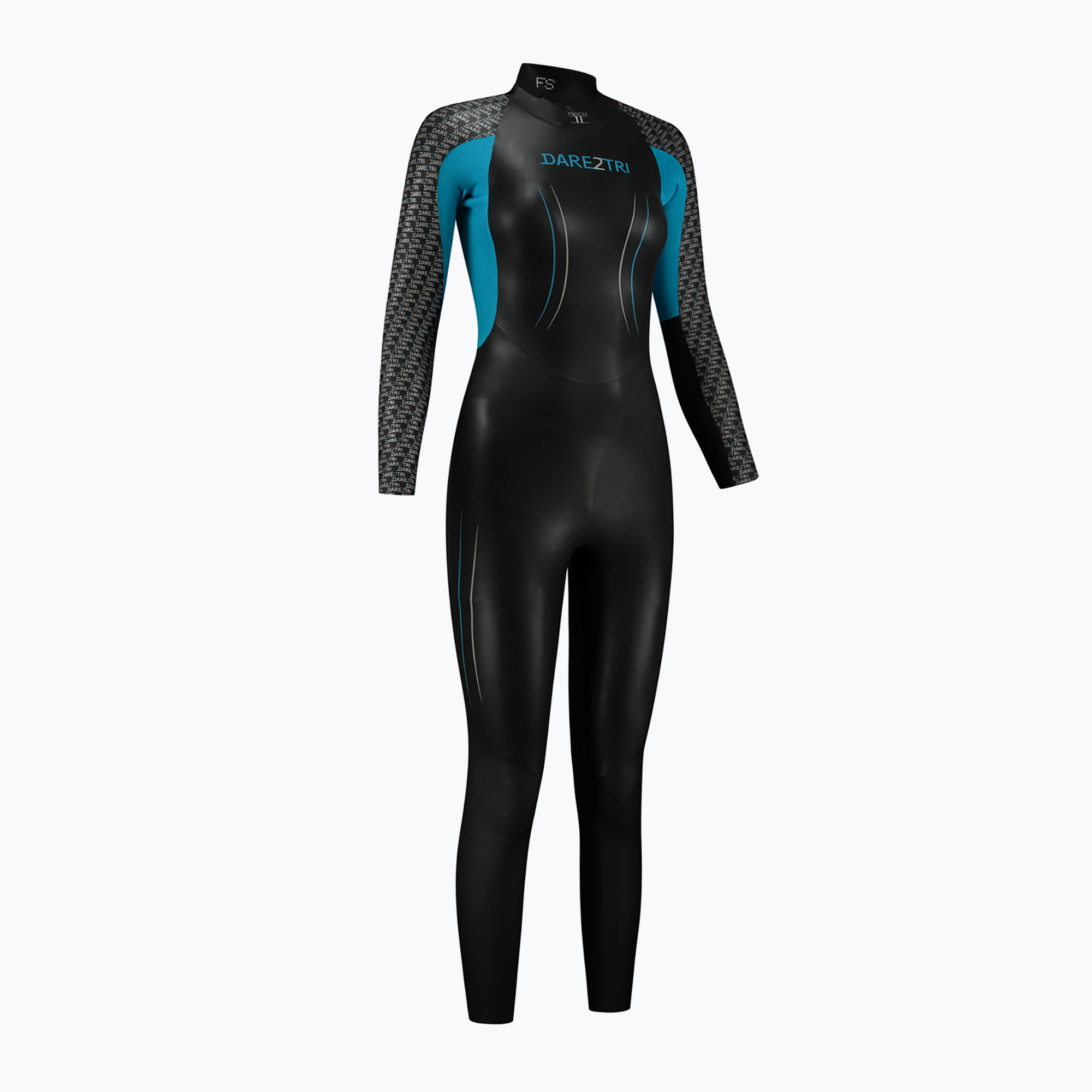 Pianka triathlonowa damska Dare2Tri Mach2 2 mm czarna 