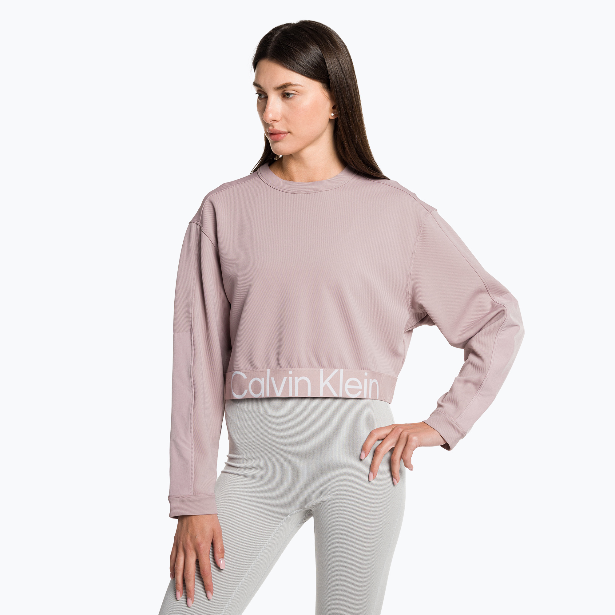 Bluza damska Calvin Klein Pullover gray rose 