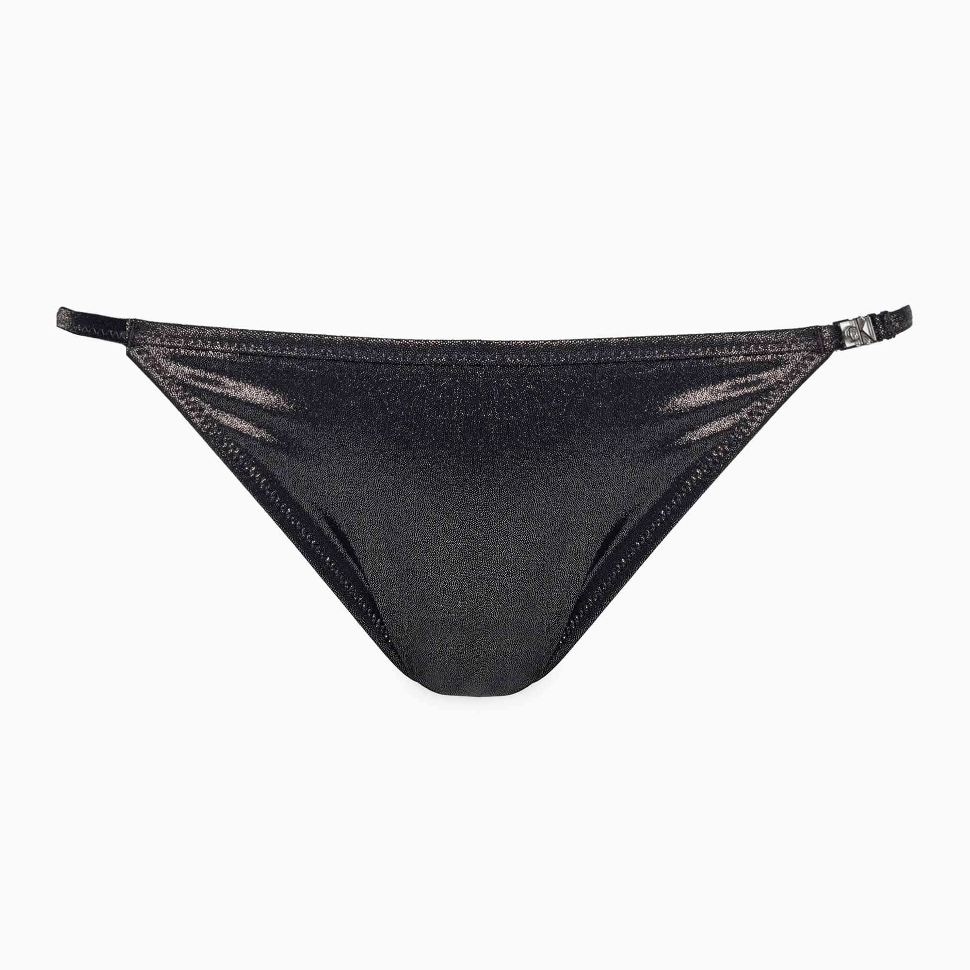 Calvin Klein Горнище на бикини String Cheeky черно
