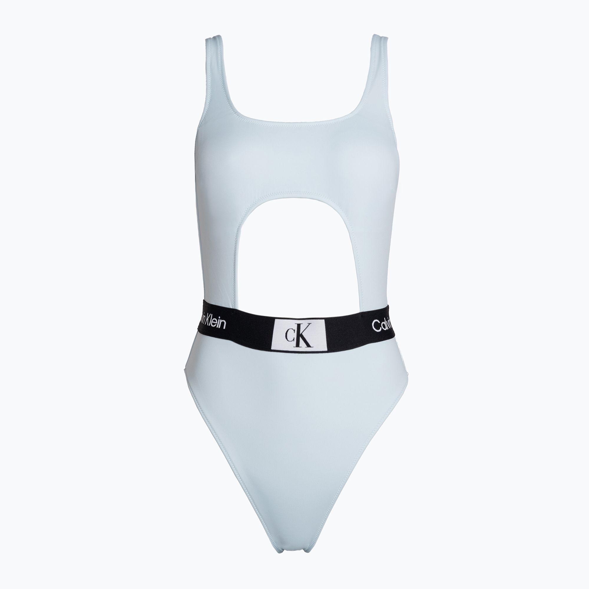 Дамски бански костюм от една част Calvin Klein Cut Out One Piece-Rp blue