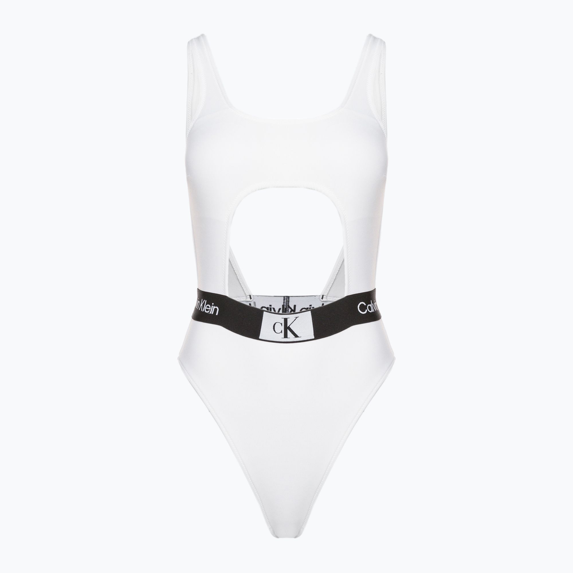 Costume intero donna Calvin Klein Cut Out One Piece-Rp bianco (L) (Cut Out One Piece-Rp KW0KW02260YCD)