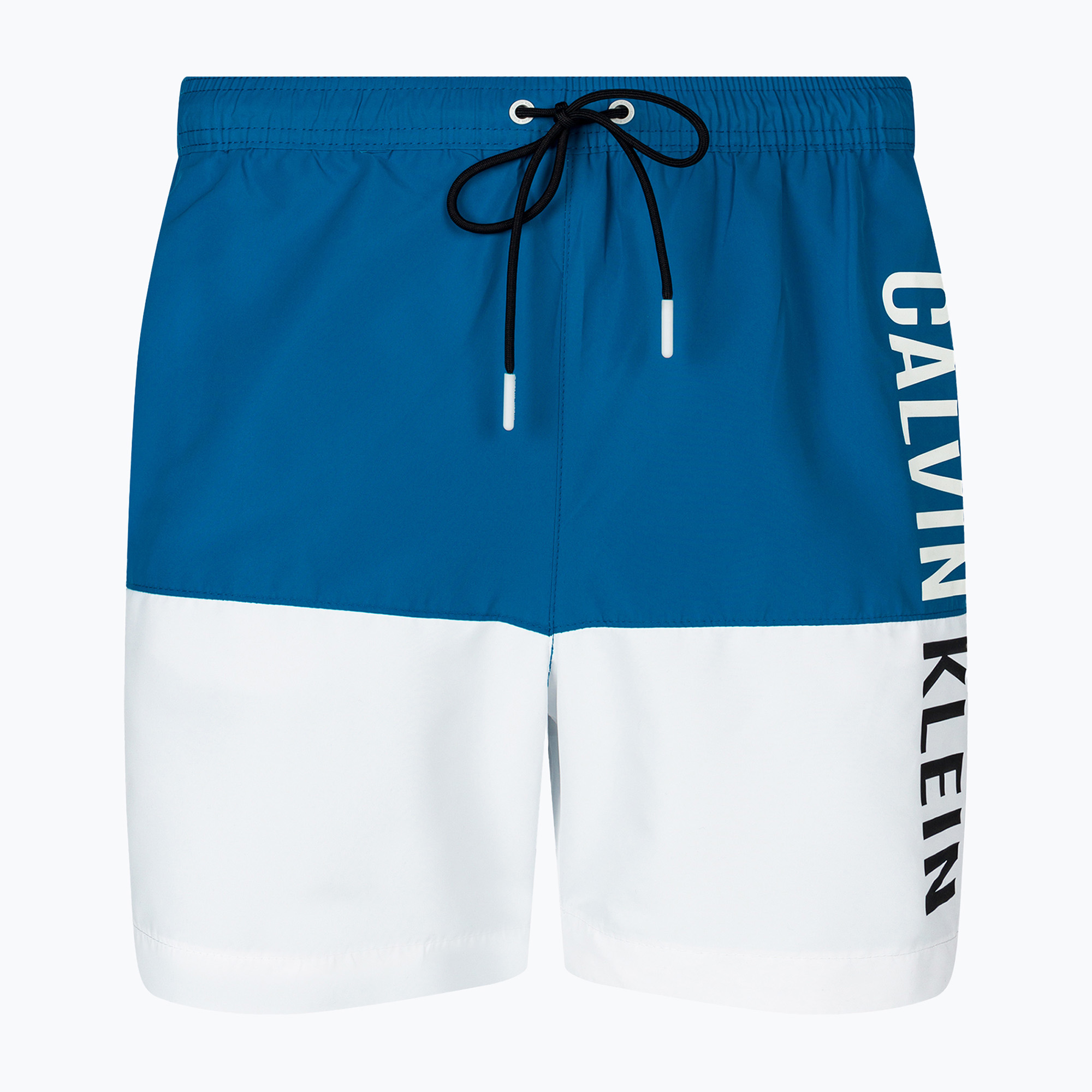 Szorty kąpielowe męskie Calvin Klein Medium Drawstring-Block faience blue 