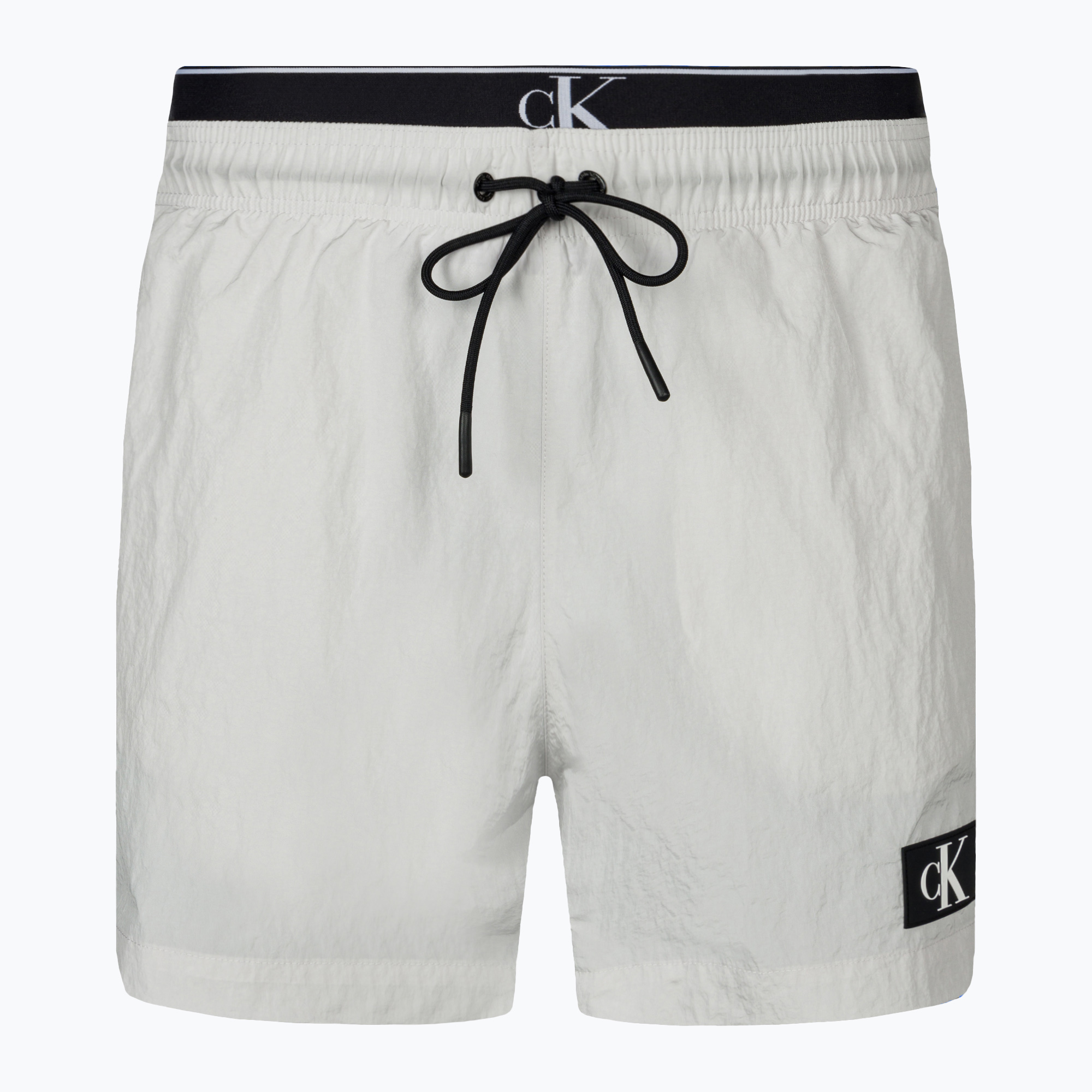 Szorty kąpielowe męskie Calvin Klein Medium Double WB nimbus cloud 