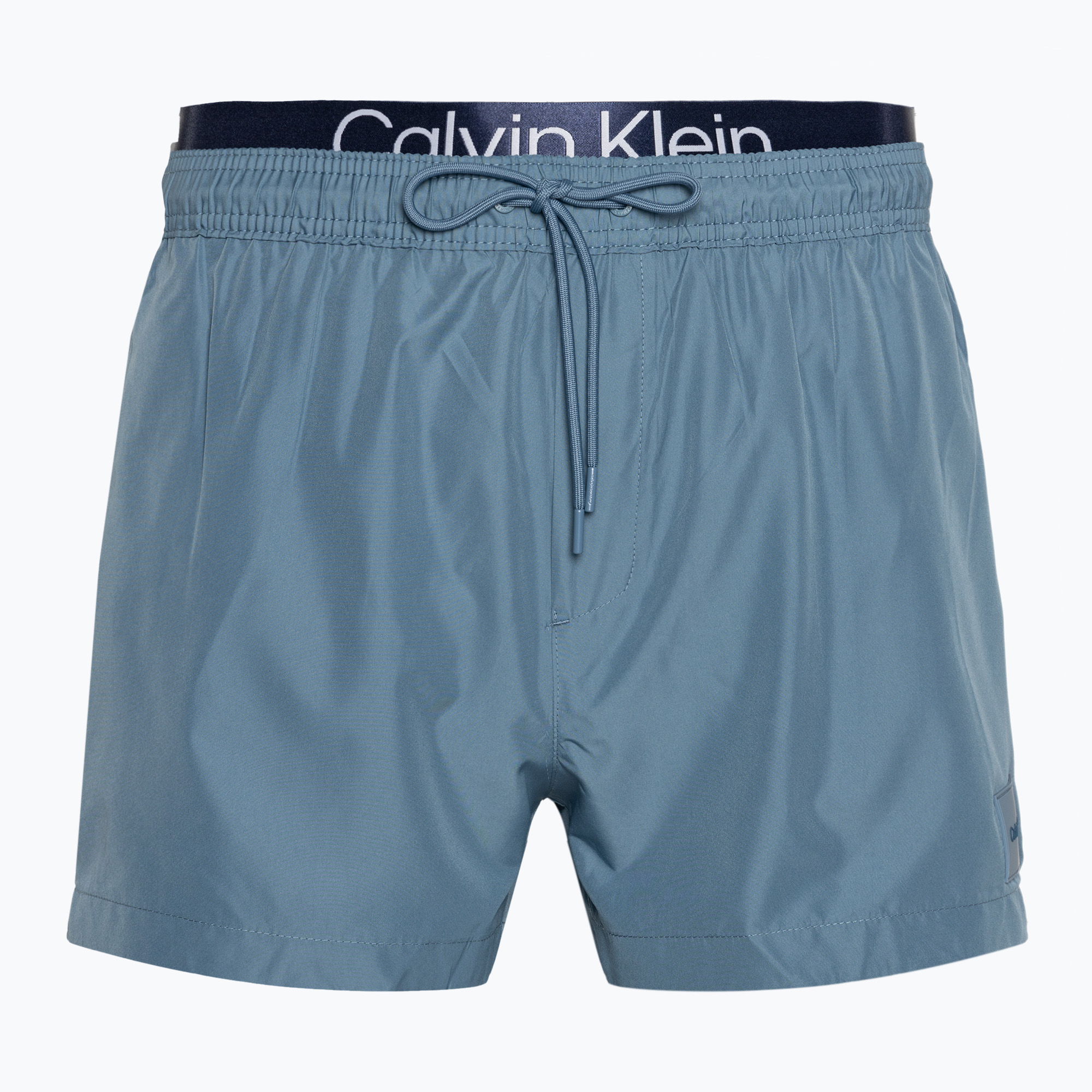 Szorty kąpielowe męskie Calvin Klein Short Double Waistband muted cerulean 