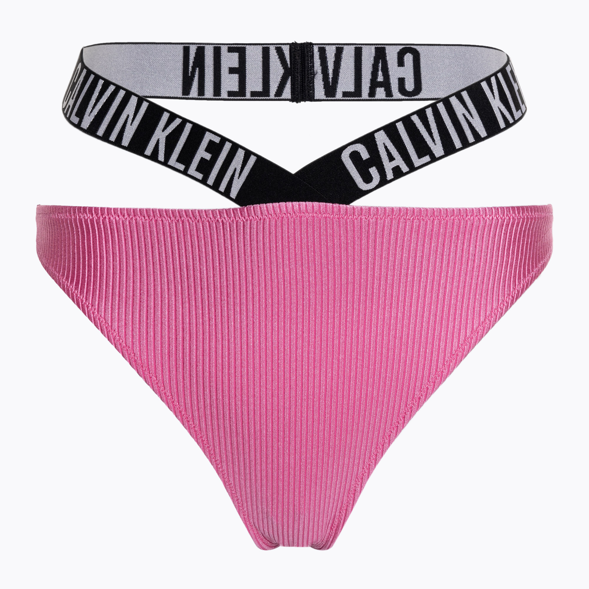 Calvin Klein Горнище на бикини High Leg Cheeky bold pink