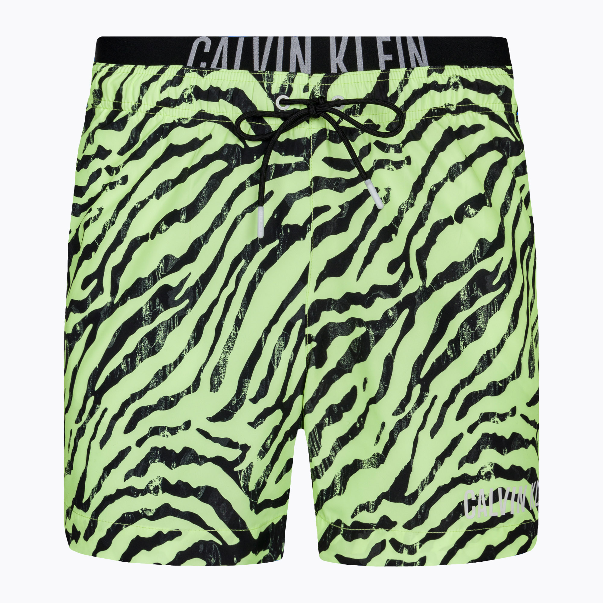 Szorty kąpielowe męskie Calvin Klein Medium Double WB-Print zebra citrust burst 