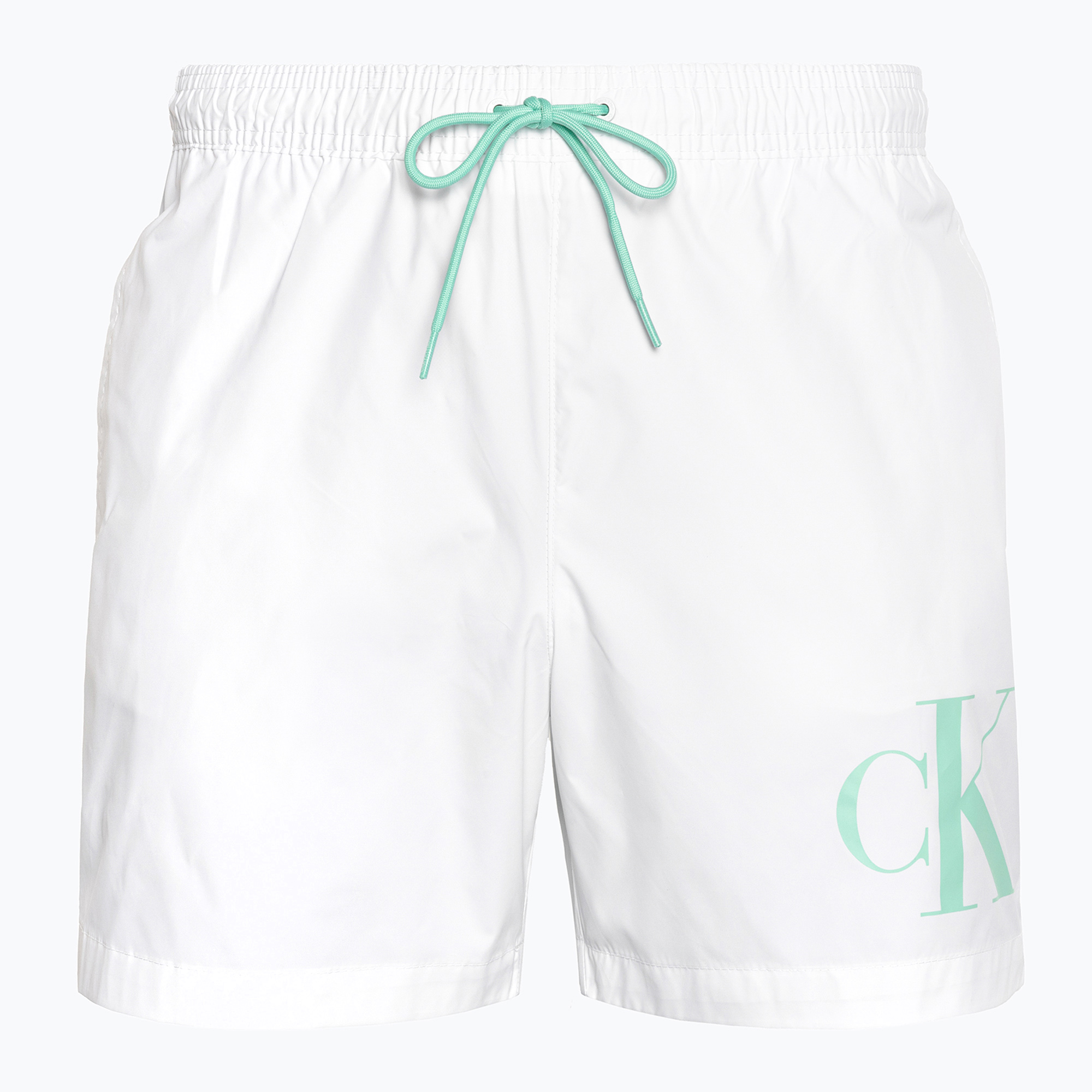 Szorty kąpielowe męskie Calvin Klein Medium Drawstring classic white 