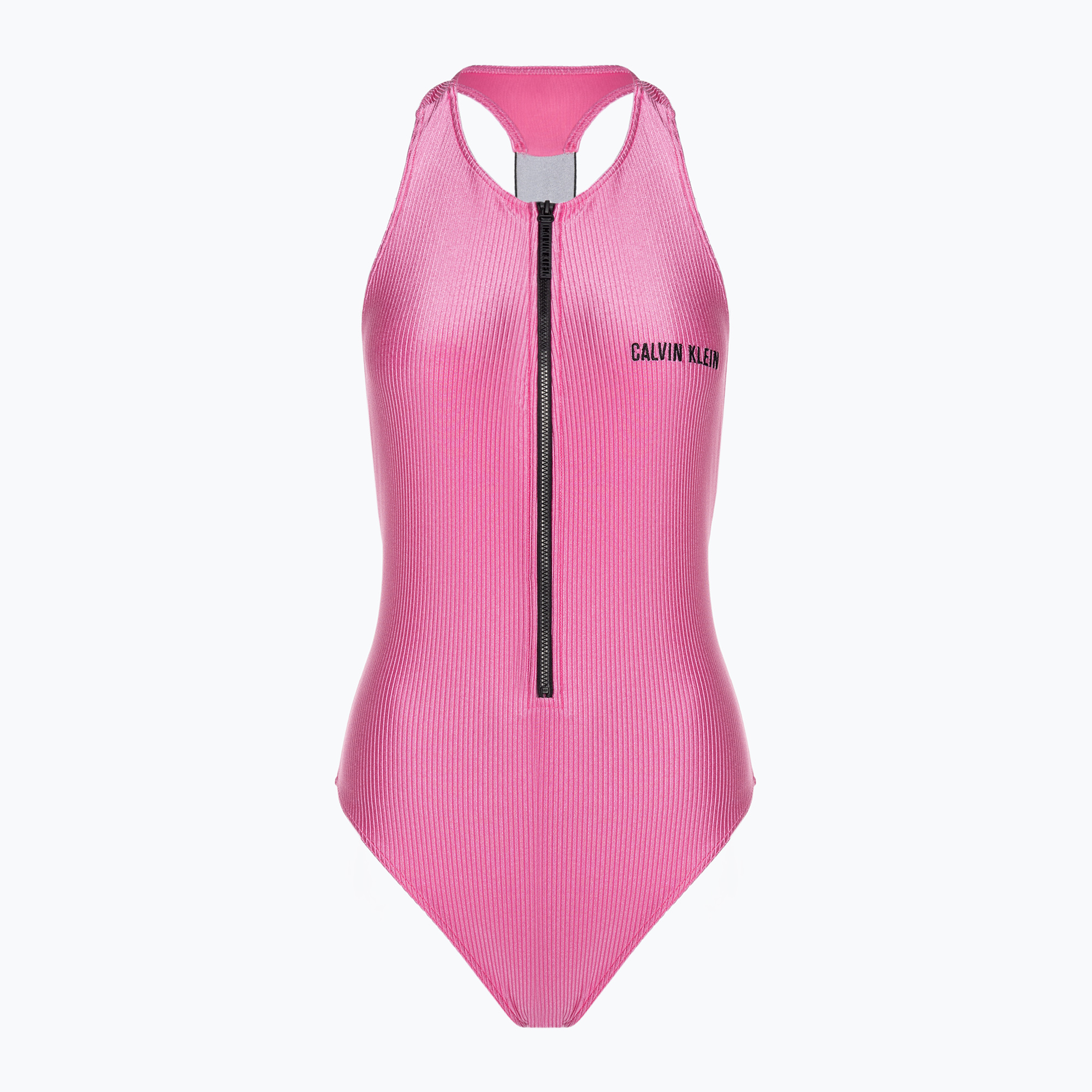 Costum de baie dintr-o bucată pentru femei Calvin Klein Racerback One Piece bold pink (Racerback One Piece KW0KW02407TOZ)