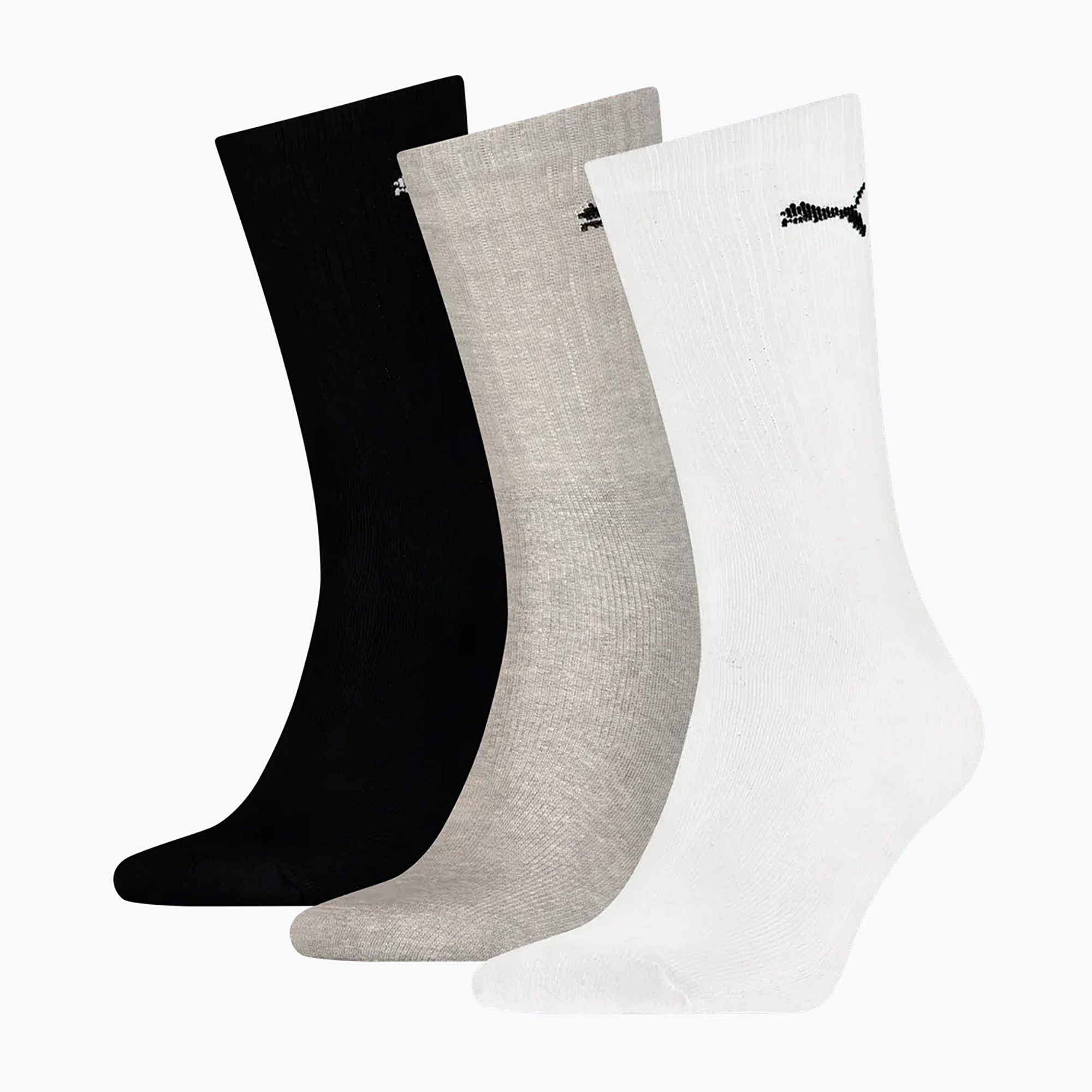 Șosete PUMA Sport Crew Lightweight 3 perechi white/grey/black