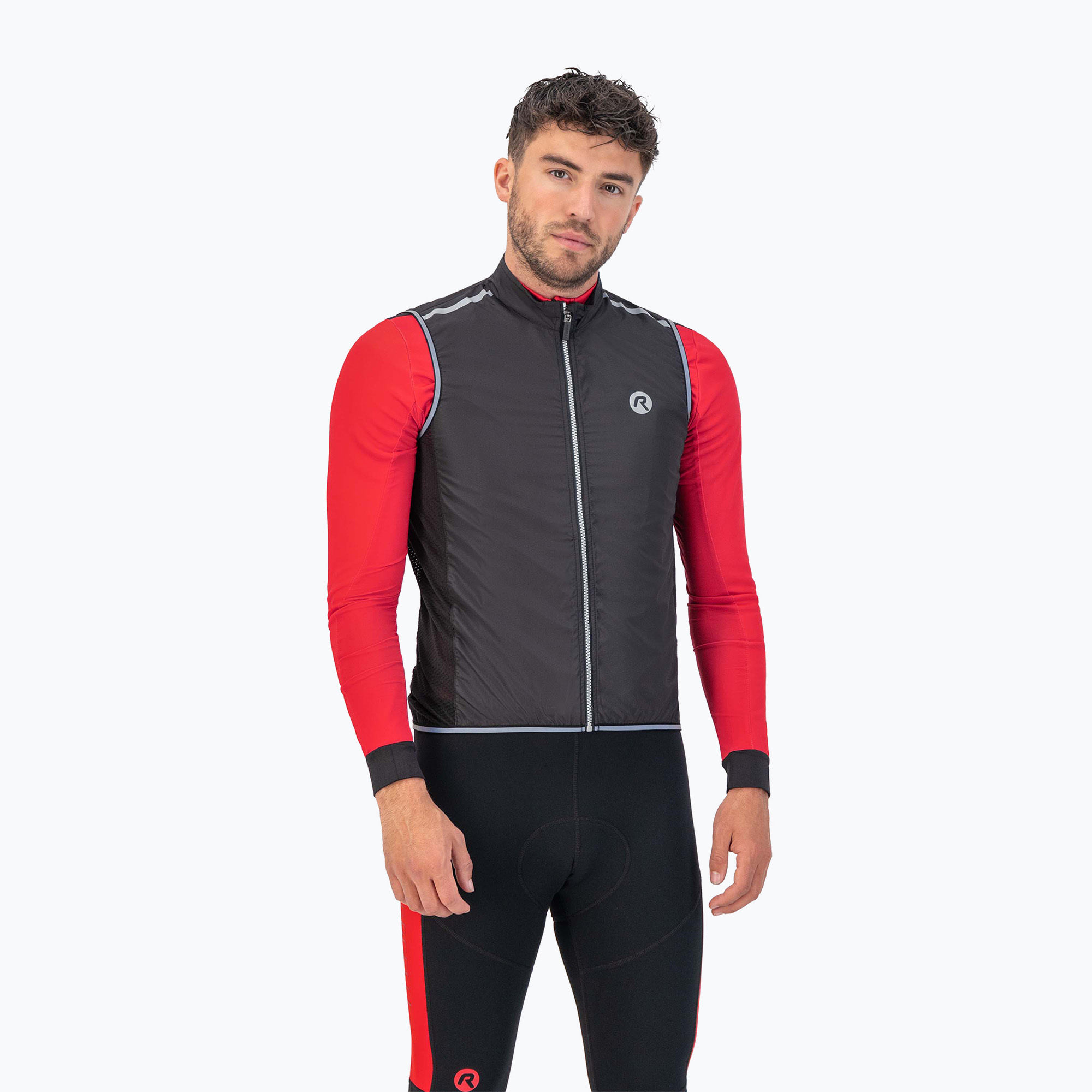 Pánska cyklistická vesta Rogelli Core čierna (Core ROG351678)