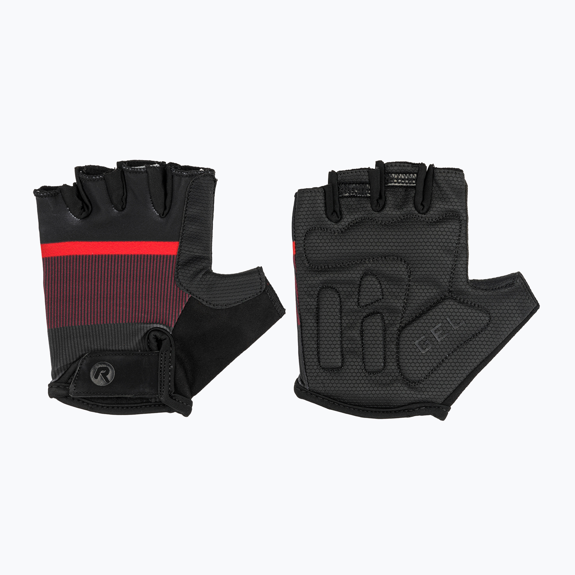 Мъжки ръкавици за колоездене Rogelli Hero II black/red/bordeaux