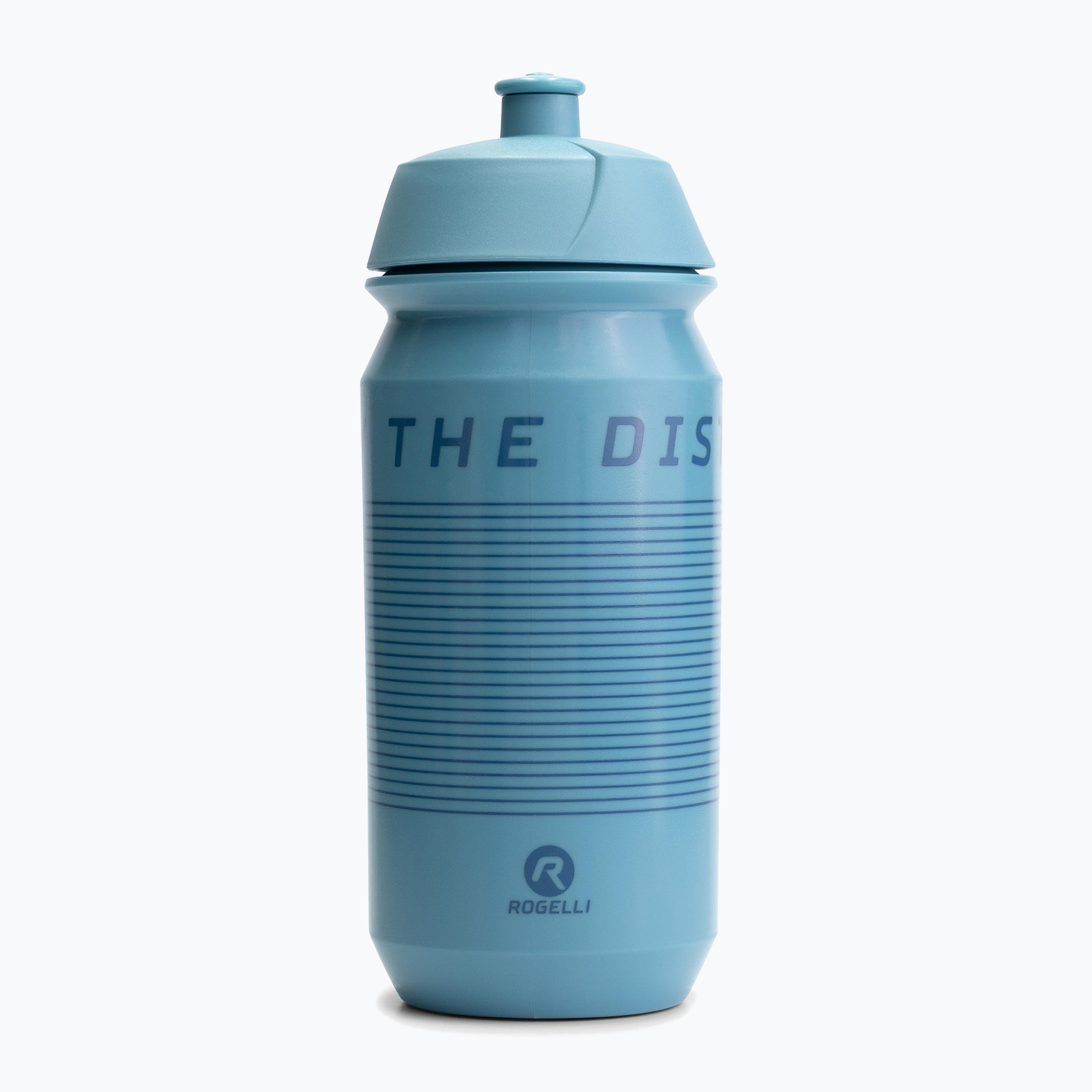 Bidon de bicicletă Rogelli Bio Bottle Enjoy The Distance 500 ml blue (Bio Bottle Enjoy The Distance ROG352323)