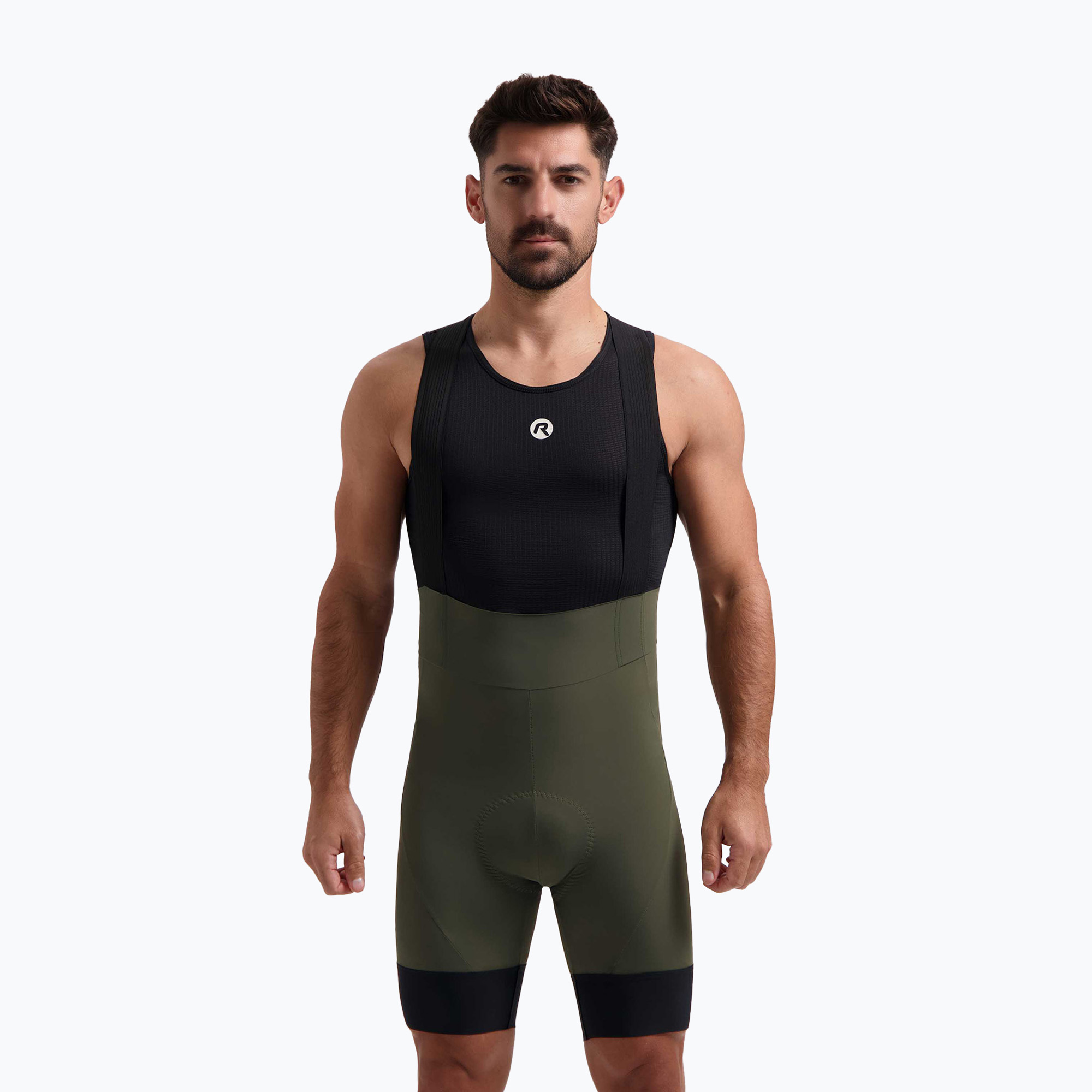 Rogelli Signature Bib Short мъжки къси панталони за колоездене зелен