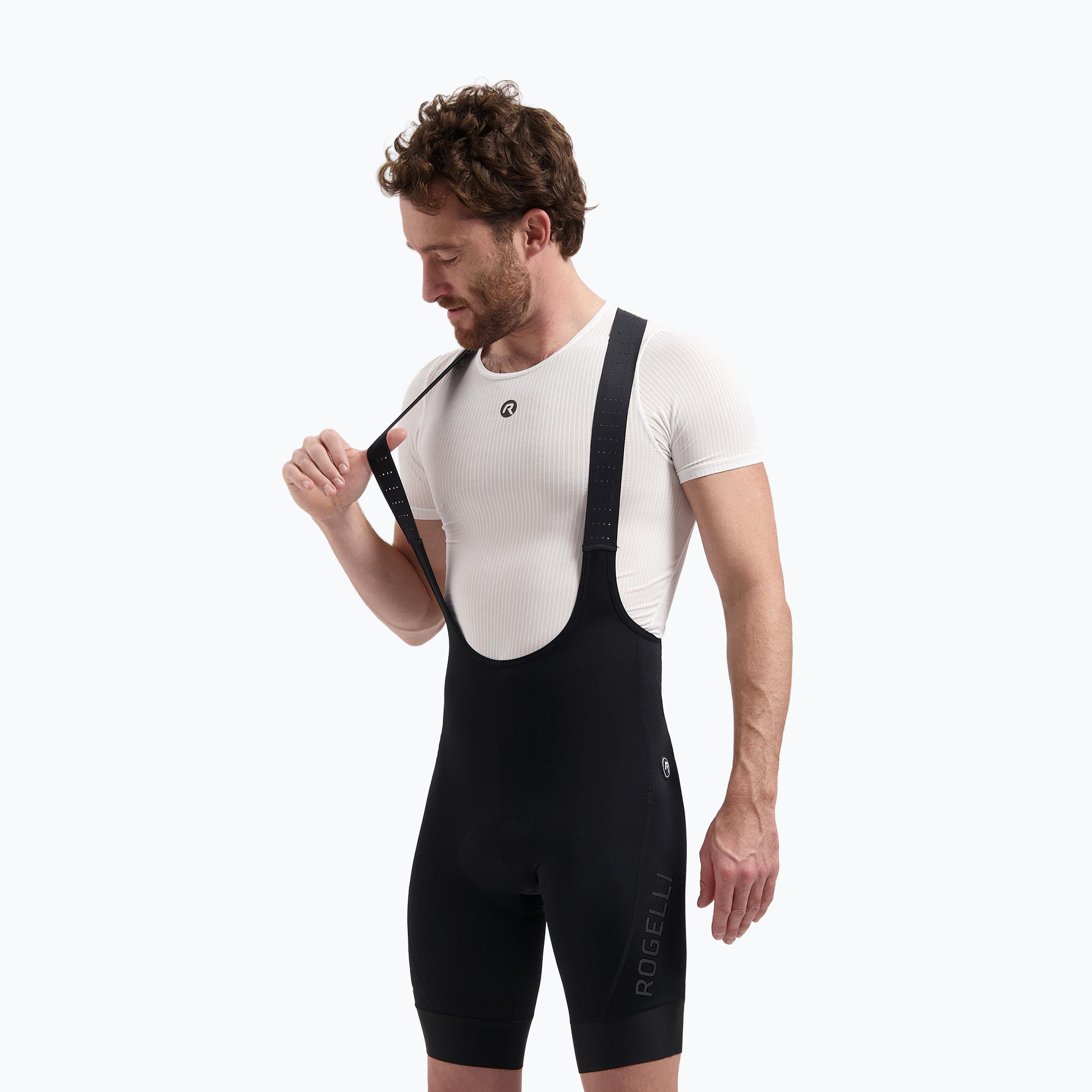Мъжки колоездачни шорти Rogelli Essential II Bib Short black