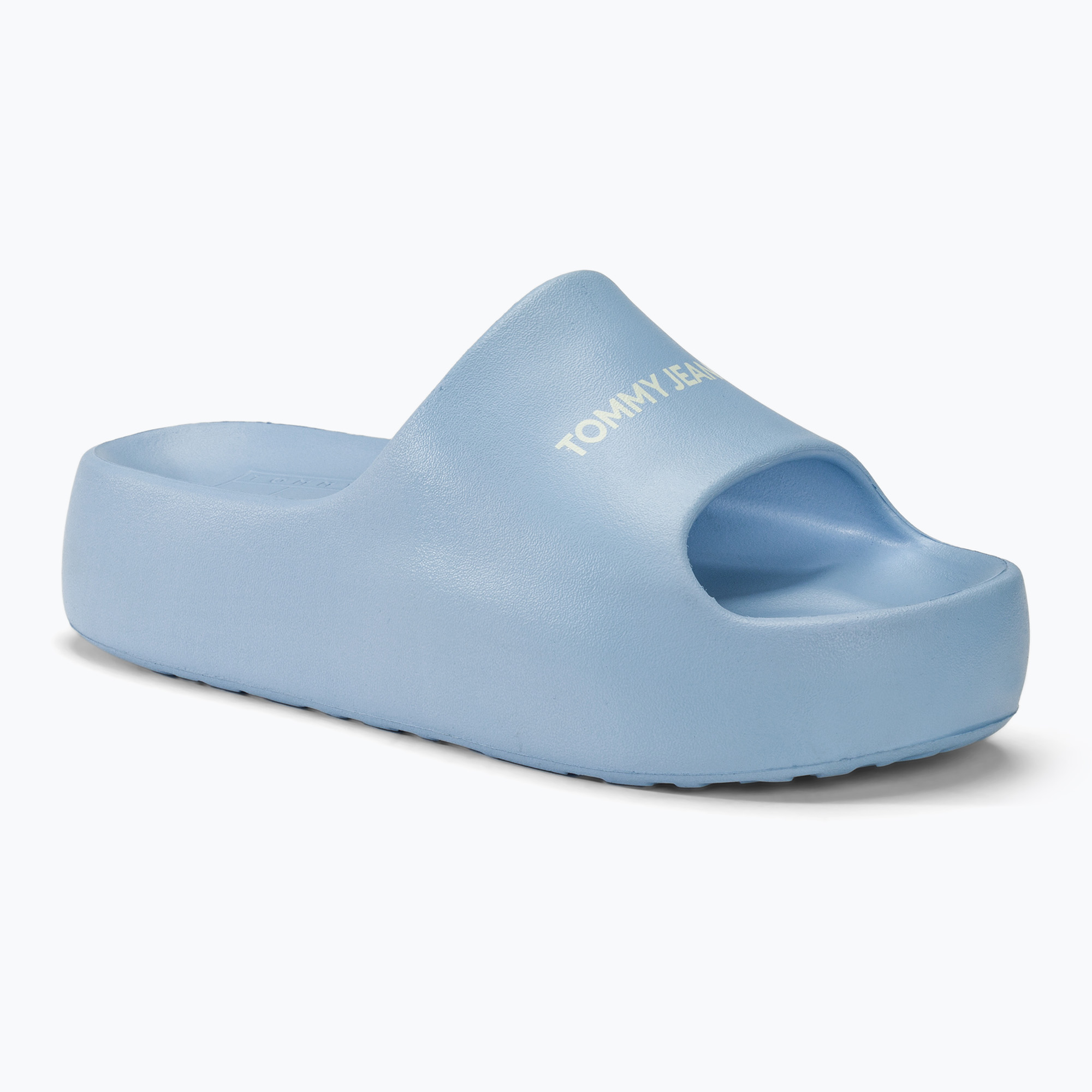 Klapki damskie Tommy Jeans Chunky Flatform Slide westside blue 