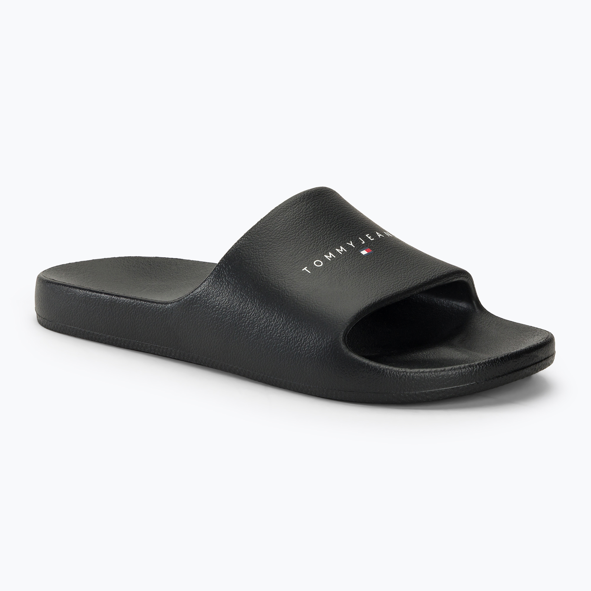 Klapki damskie Tommy Jeans Printed Pu Pool Slide black 