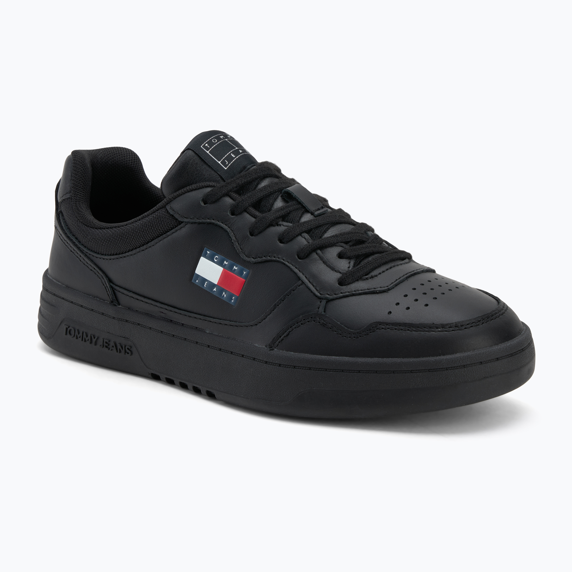 Buty męskie Tommy Jeans Cupsole Leather Ess black 