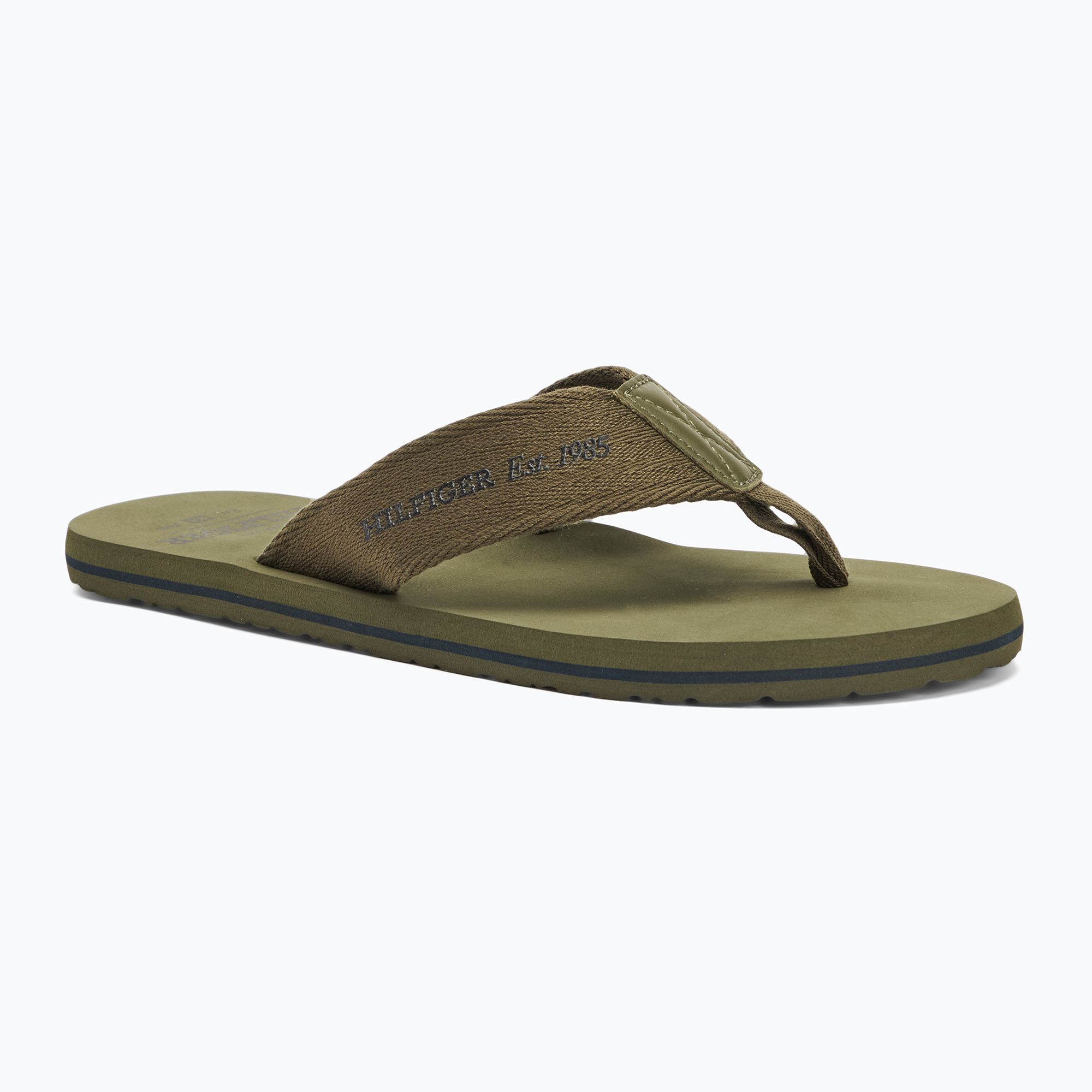 Japonki męskie Tommy Hilfiger 85 Beach Sandal army green 