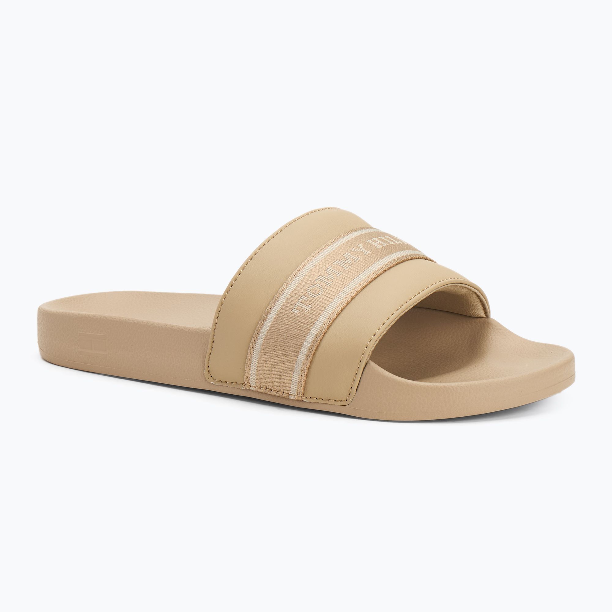 Klapki damskie Tommy Hilfiger Poolside With Webbing horseradish 