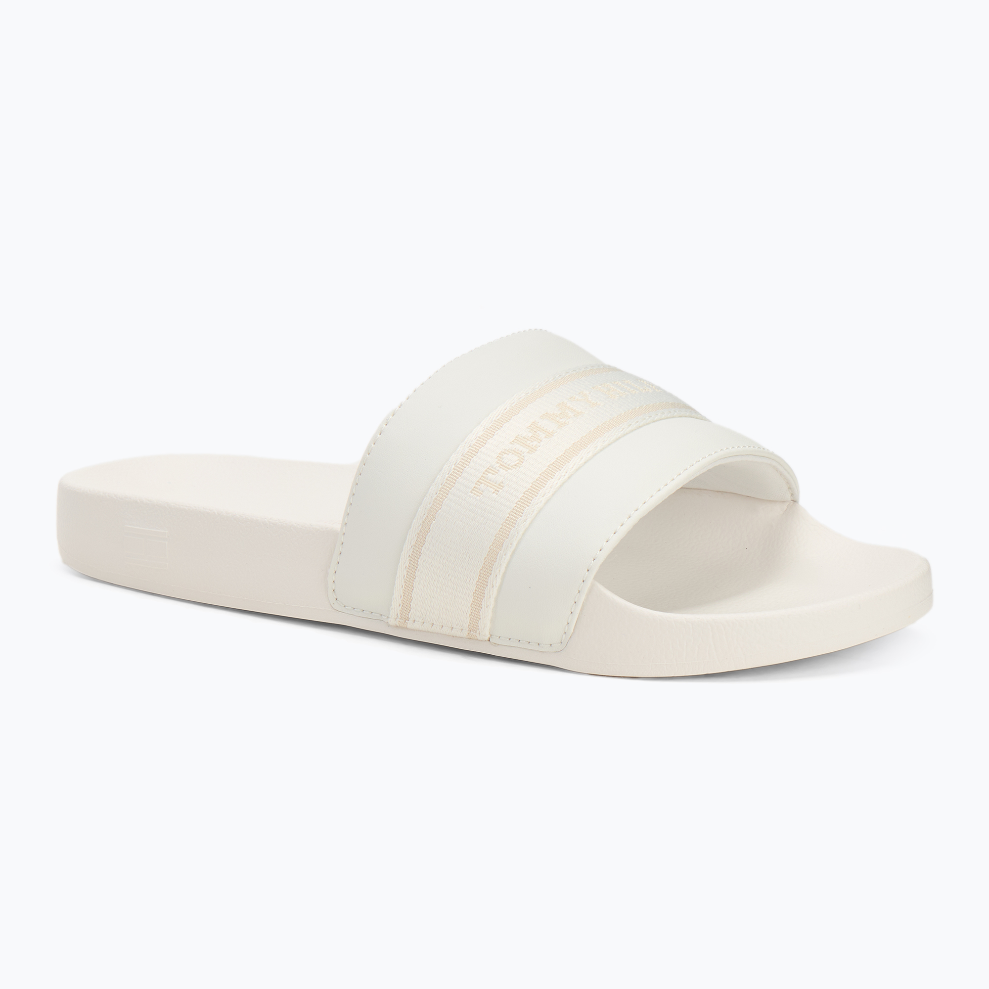 Klapki damskie Tommy Hilfiger Poolside With Webbing ecru 