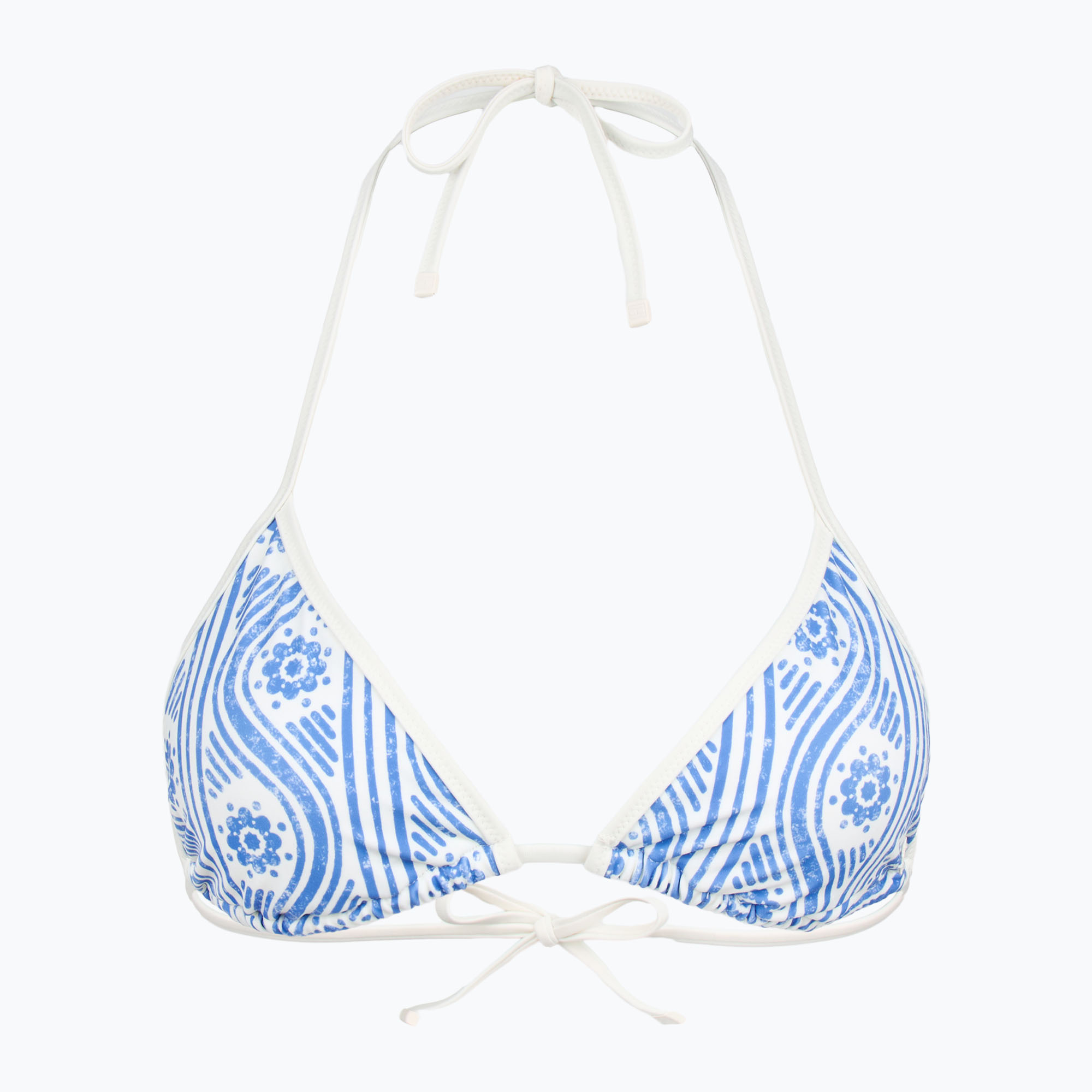 Tommy Hilfiger Triangle Rp Print флорална ивица синя магия горнище на бански