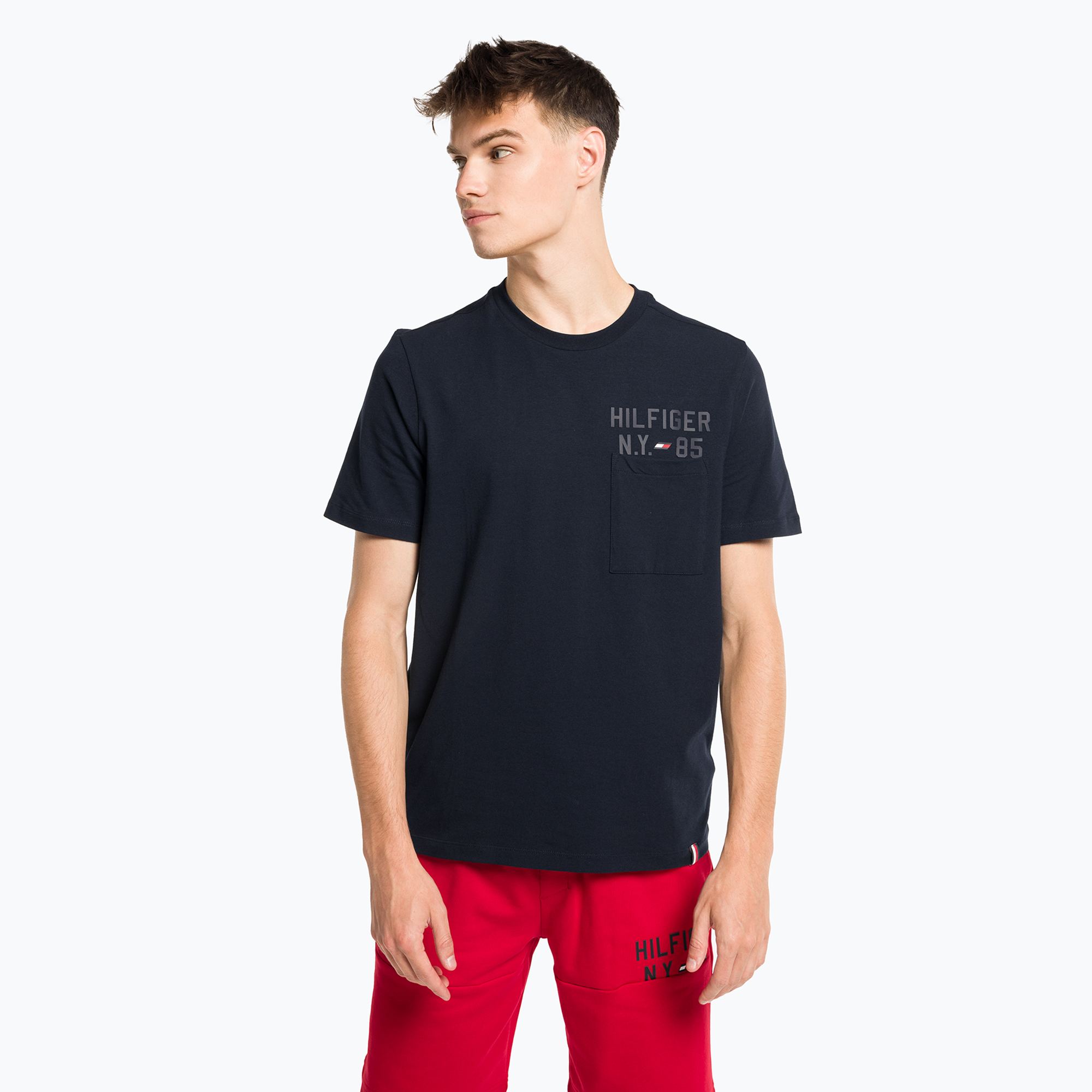 Pánske tričko Tommy Hilfiger Graphic Tee blue (Graphic S/S Tee MW0MW30444DW5)