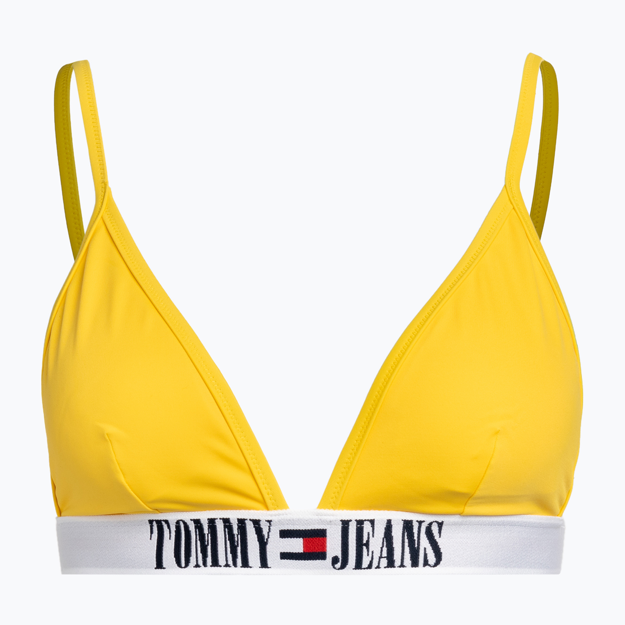 Tommy Hilfiger Triangle Rp galben costum de baie top galben (Triangle Rp UW0UW04079ZGQ)