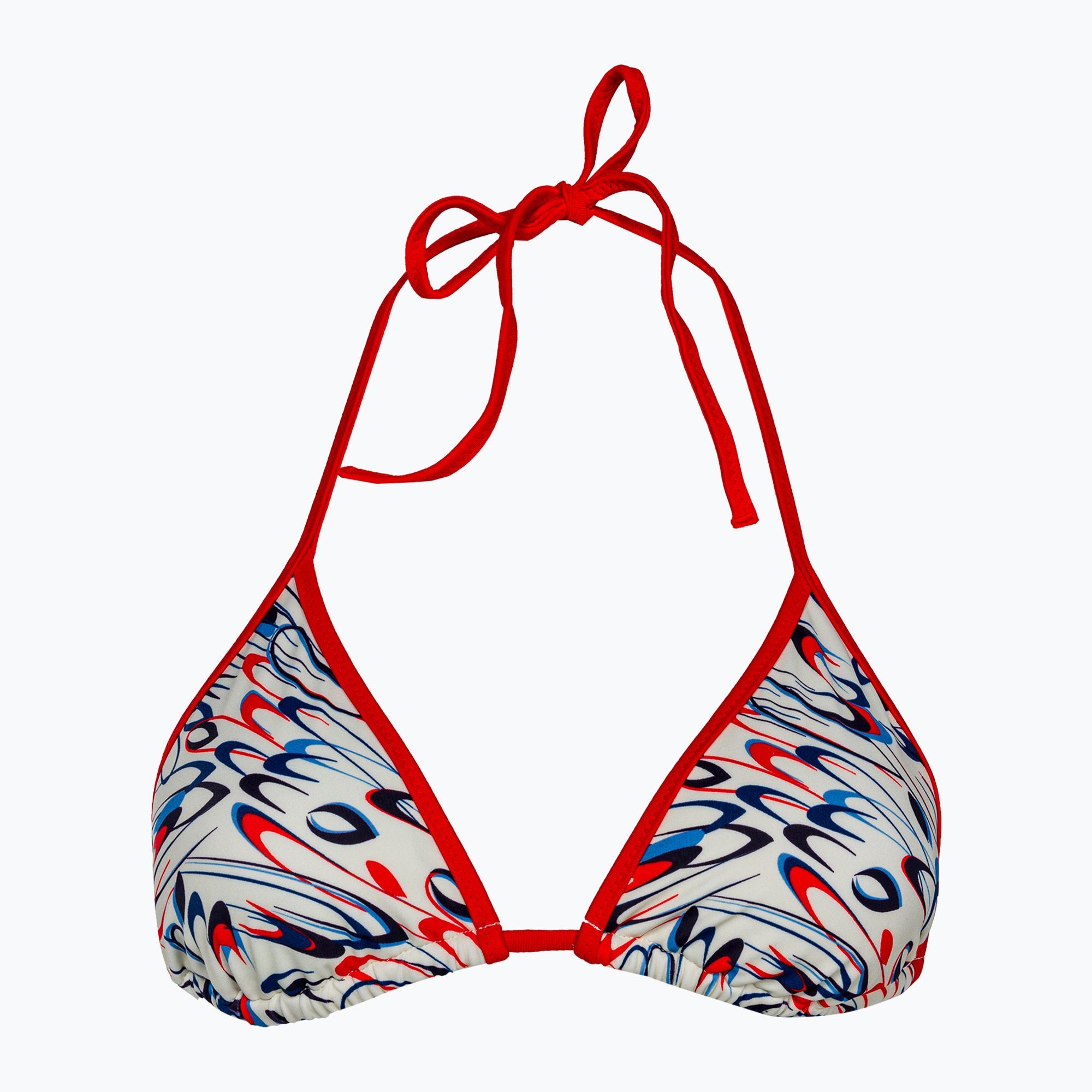 Горнище на бански костюм Tommy Hilfiger Triangle Rp print drops motion ecru