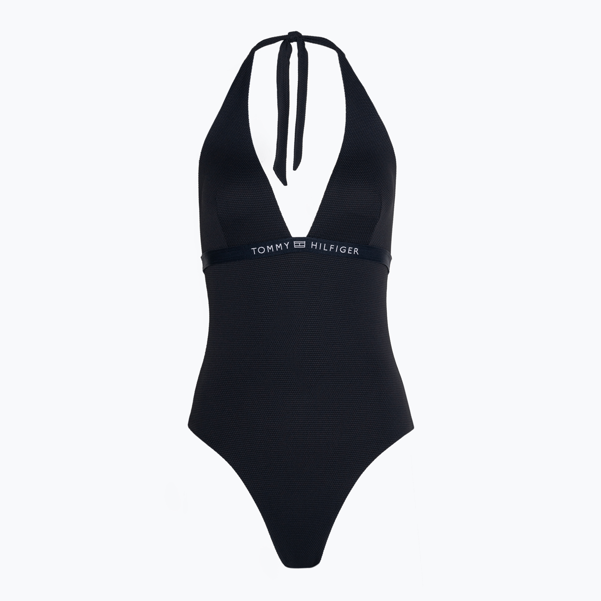 Costume intero da donna Tommy Hilfiger Halter One Piece Rp desert sky (XS) (Halter One Piece Rp UW0UW05259)