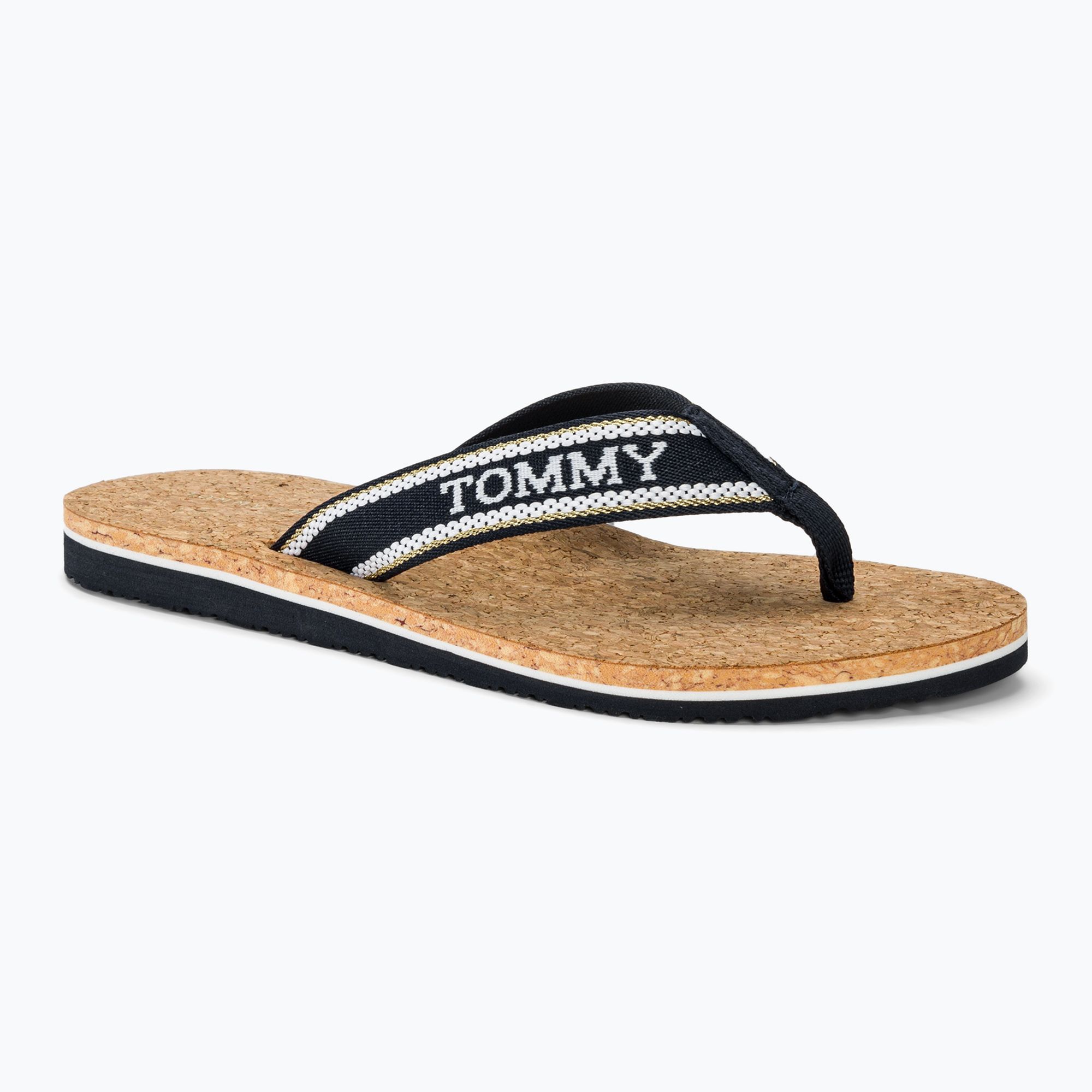 Japonki damskie Tommy Hilfiger Cork Beach Sandal space blue 