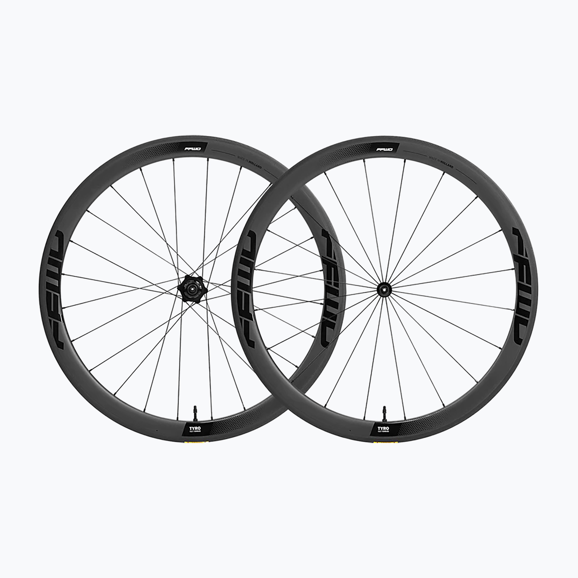 FFWD Tyro 2.0 FCC SP 20H/24H RB XDR Sram nero ruote bicicletta (45 mm) (Tyro 2.0 FCC SP 20H/24H RB XDR Sram ASTYROFCCFFWDRBXDR)